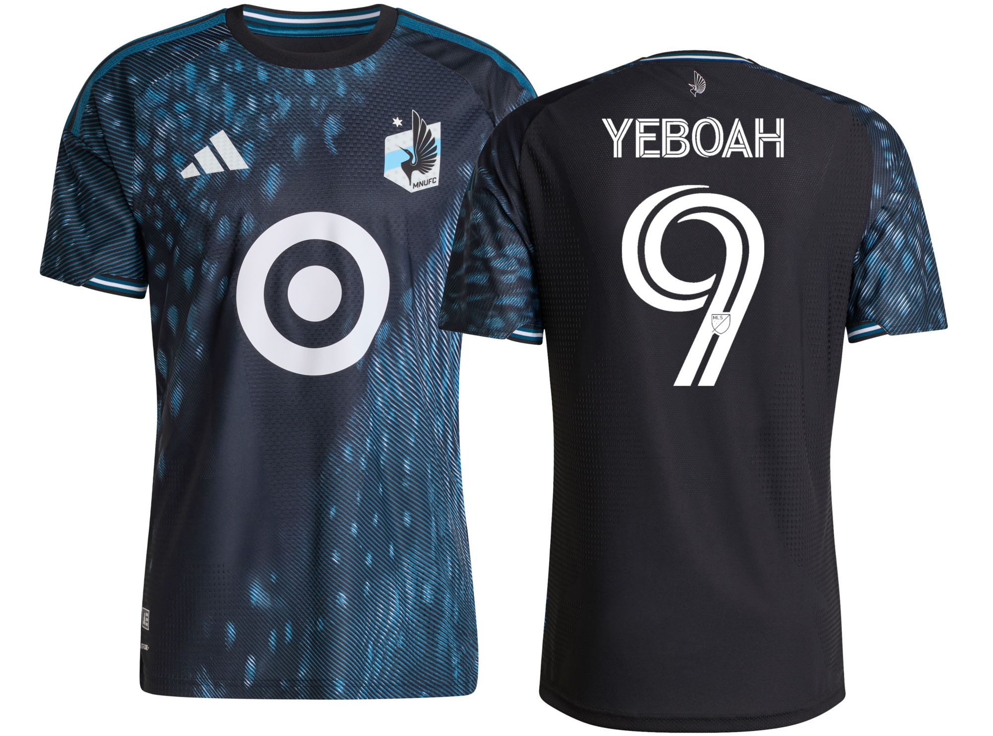 トップス KEIJU CASH FOOTBALL JERSEY mu adidas Adult Minnesota United FC Kelvin Yeboah #9 2026 Primary