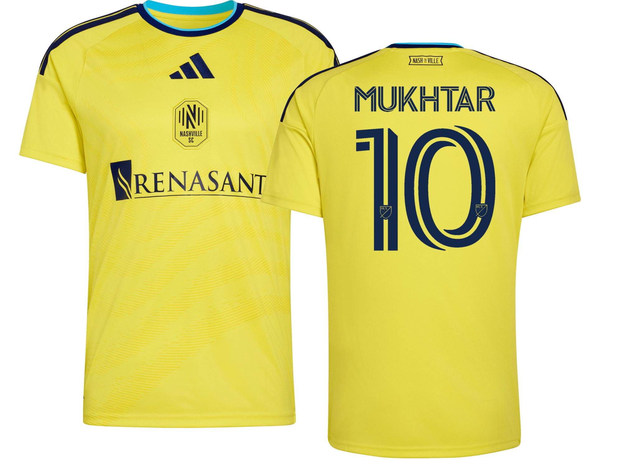 adidas Adult Nashville SC Hany Mukhtar #10 2026 Primary Replica