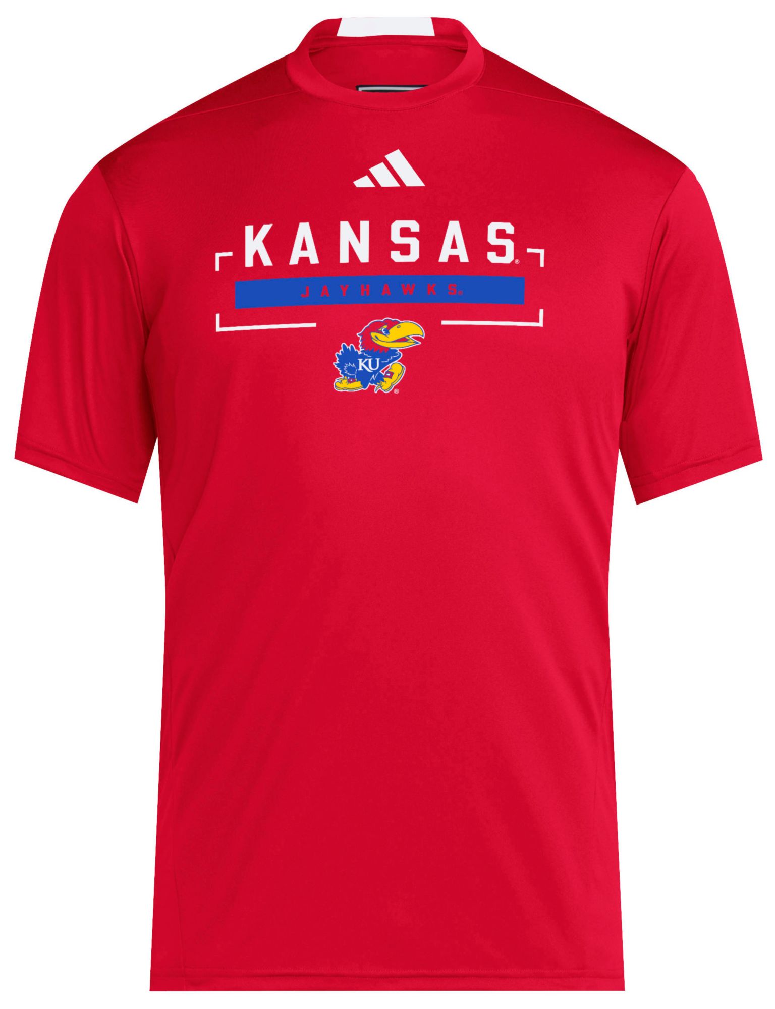 adidas Men's Kansas Jayhawks Red D4T Icon T-Shirt | Dick's