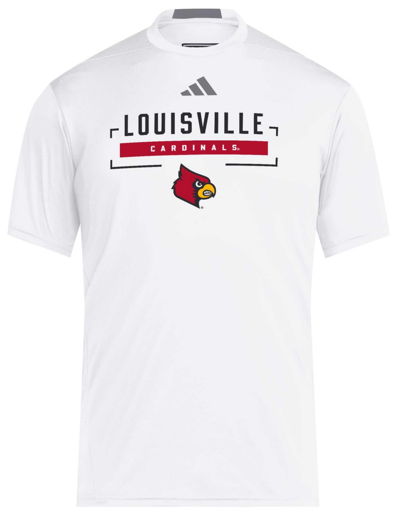 adidas Men's Louisville Cardinals White D4T Icon T-Shirt | Dick's