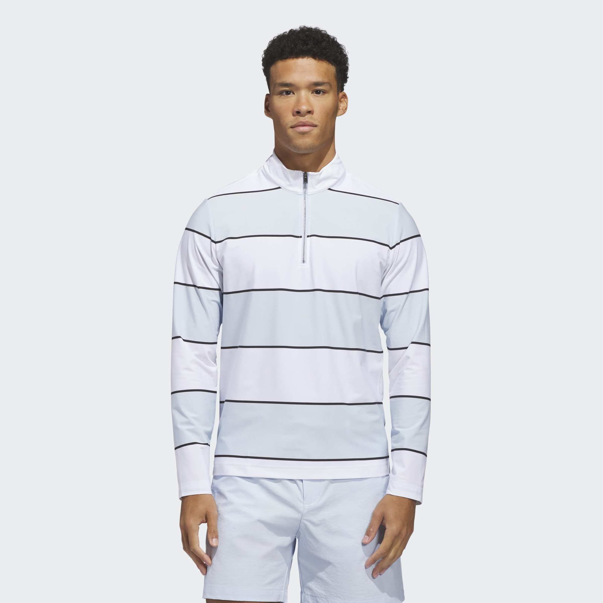 adidas Men's Ultimate365 Rugby Stripe Golf 1/4 Zip | Golf Galaxy