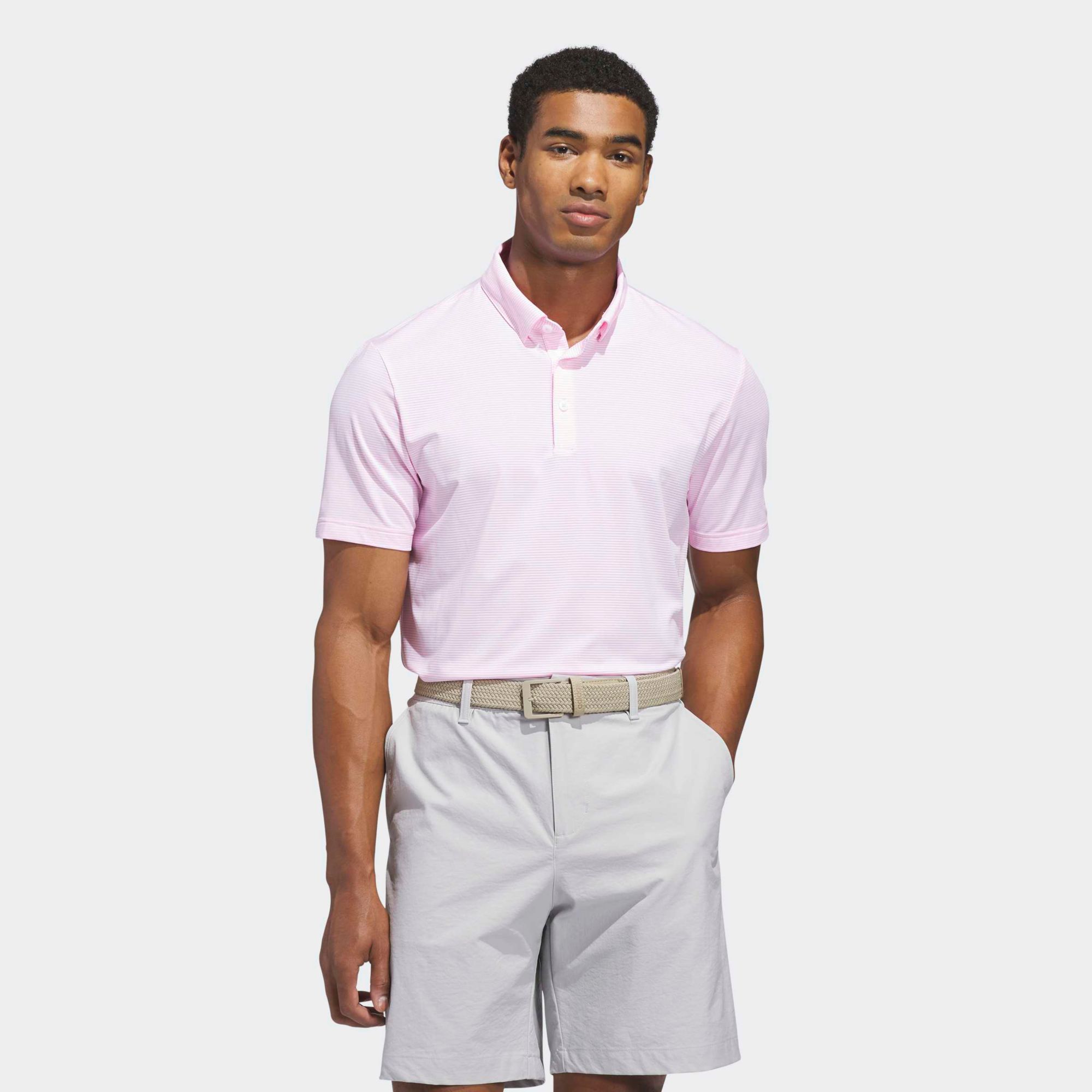 adidas Men's Ultimate365+ Pencil Stripe Climacool Golf Polo