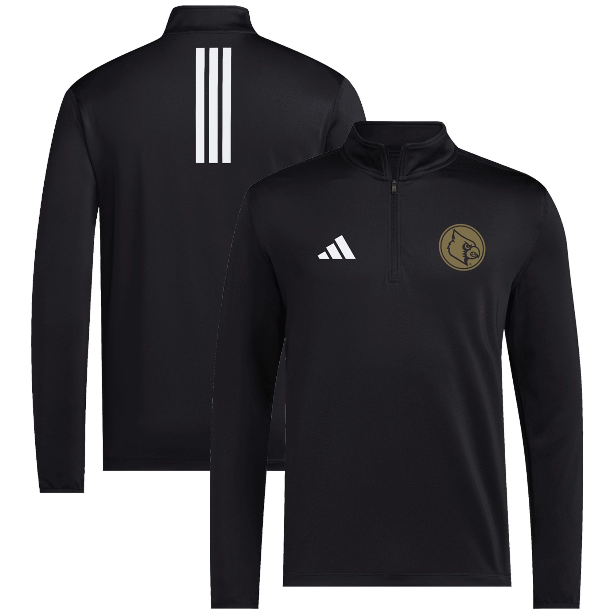 adidas Adult Louisville Cardinals Boxing Inspired 1/4 Zip Jacket