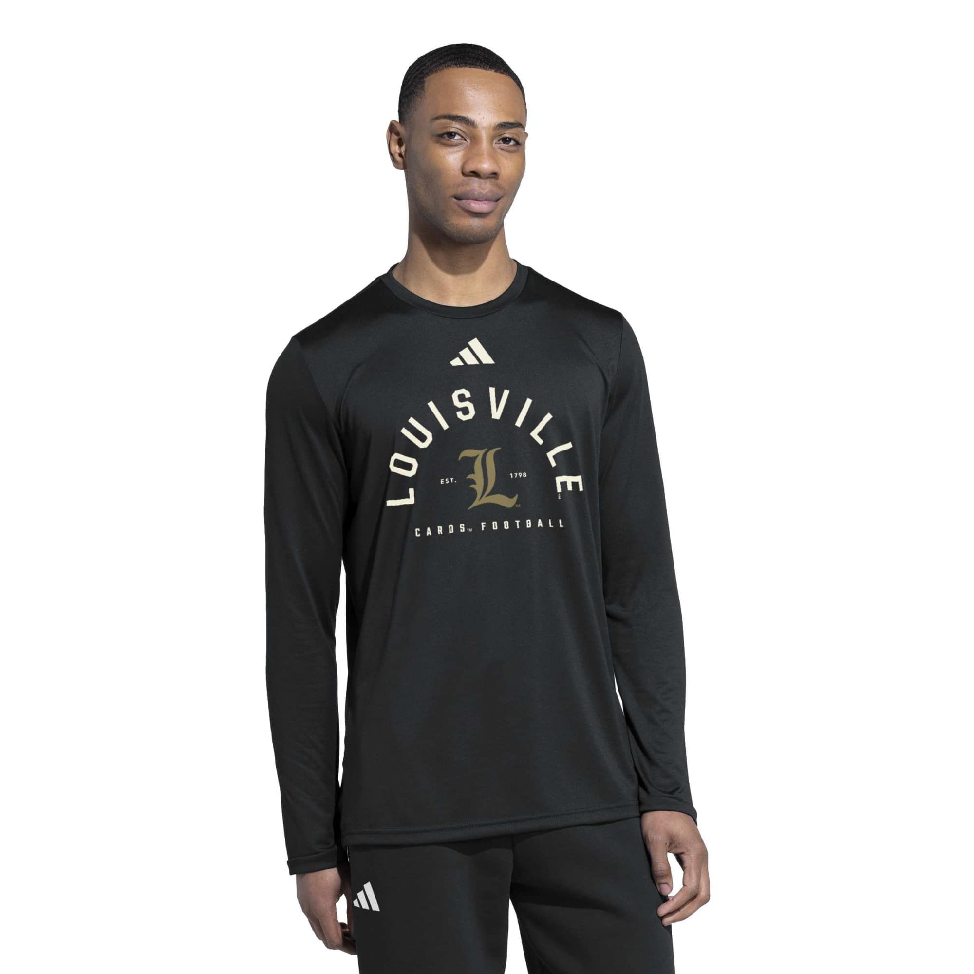 adidas Adult Louisville Cardinals Boxing Inspired Long Sleeve