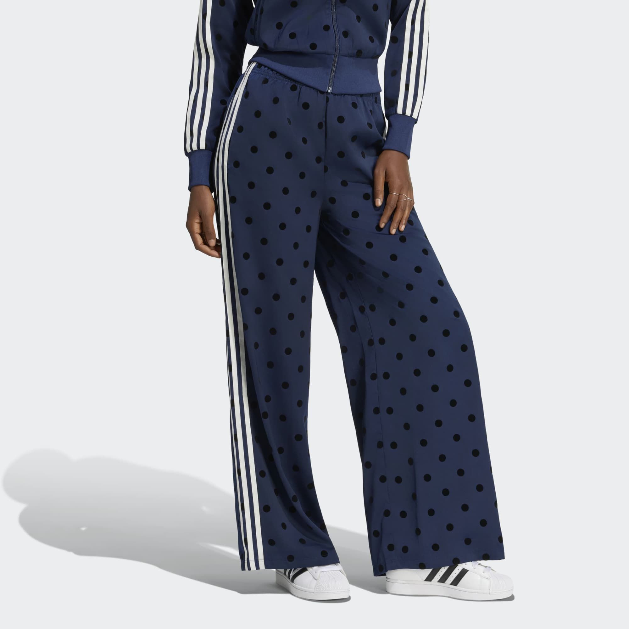 adidas Originals Women's Satin Polka Dots Wide Leg Pant | Dick's