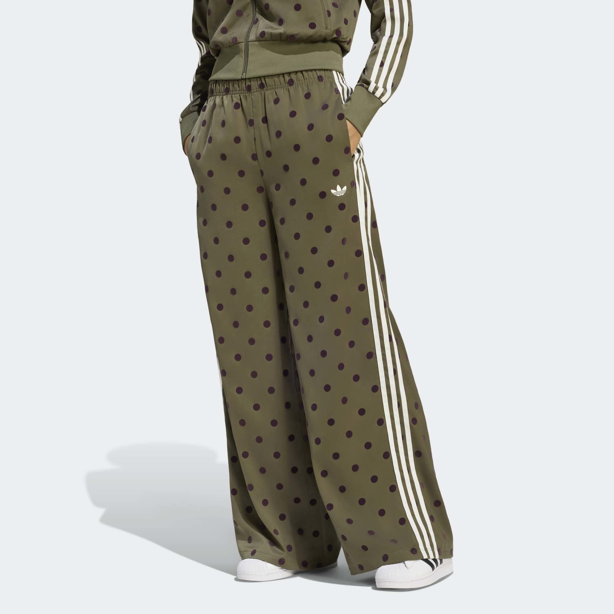 adidas Originals Women's Satin Polka Dots Wide Leg Pant | Dick's