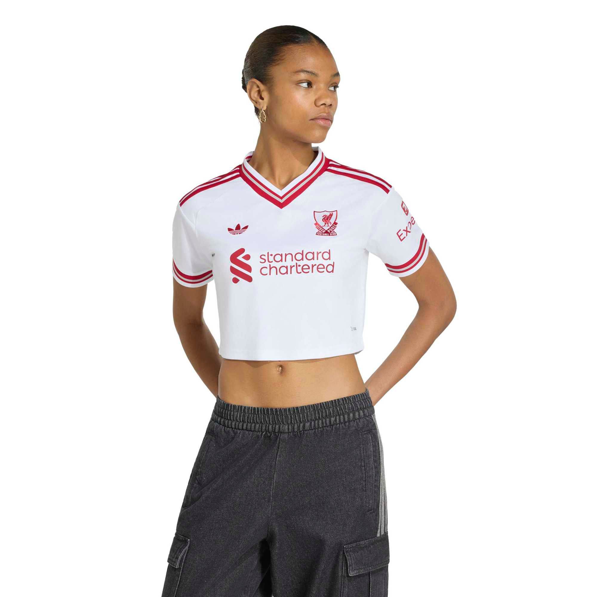 adidas Women's Liverpool FC 2026 Away Cropped Replica Jersey