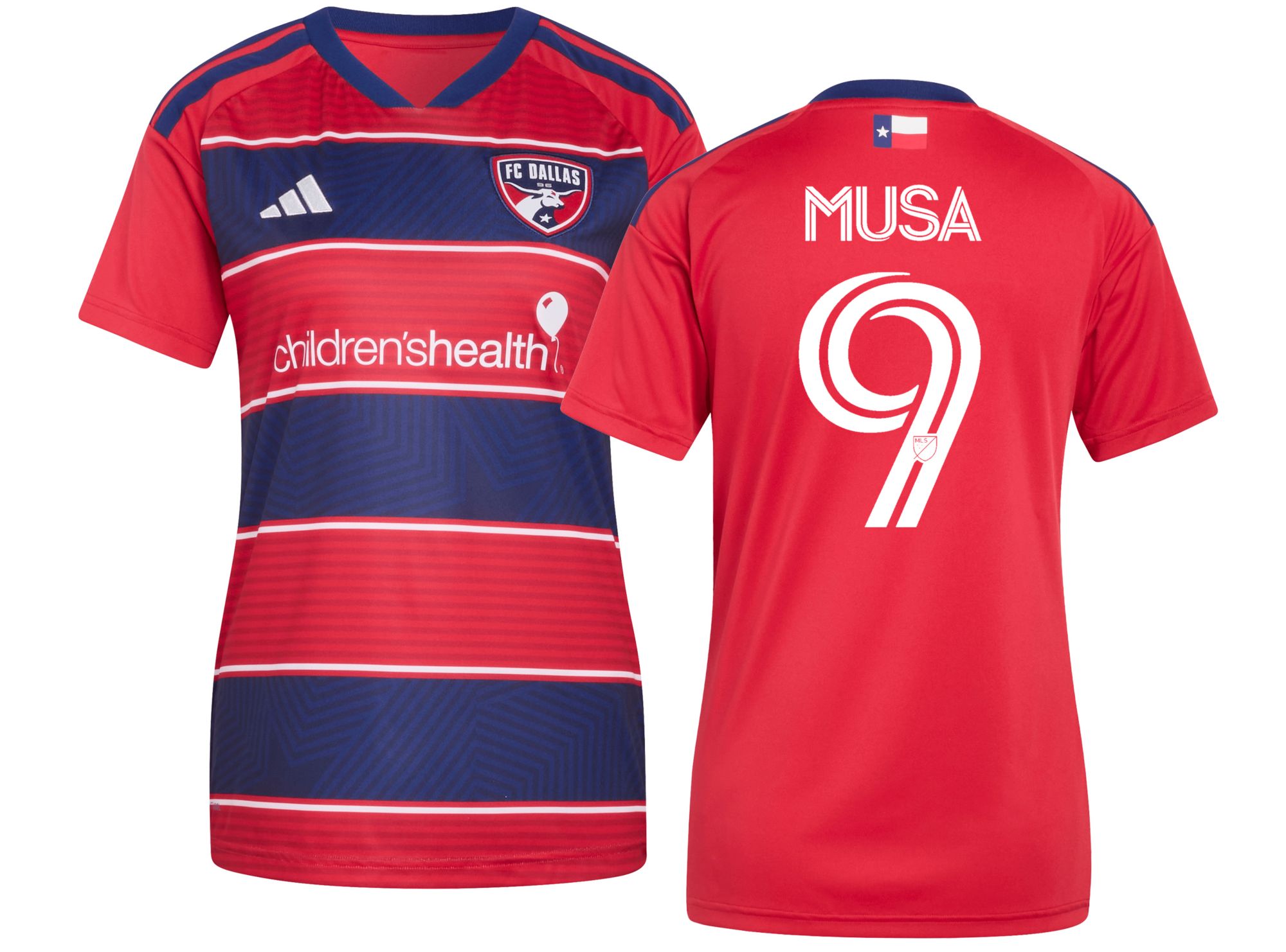 アディダス Microsoft マイクロソフト ユニフォーム アーカイブ adidas Women's FC Dallas Petar Musa #9 2026 Primary Replica 'DNA