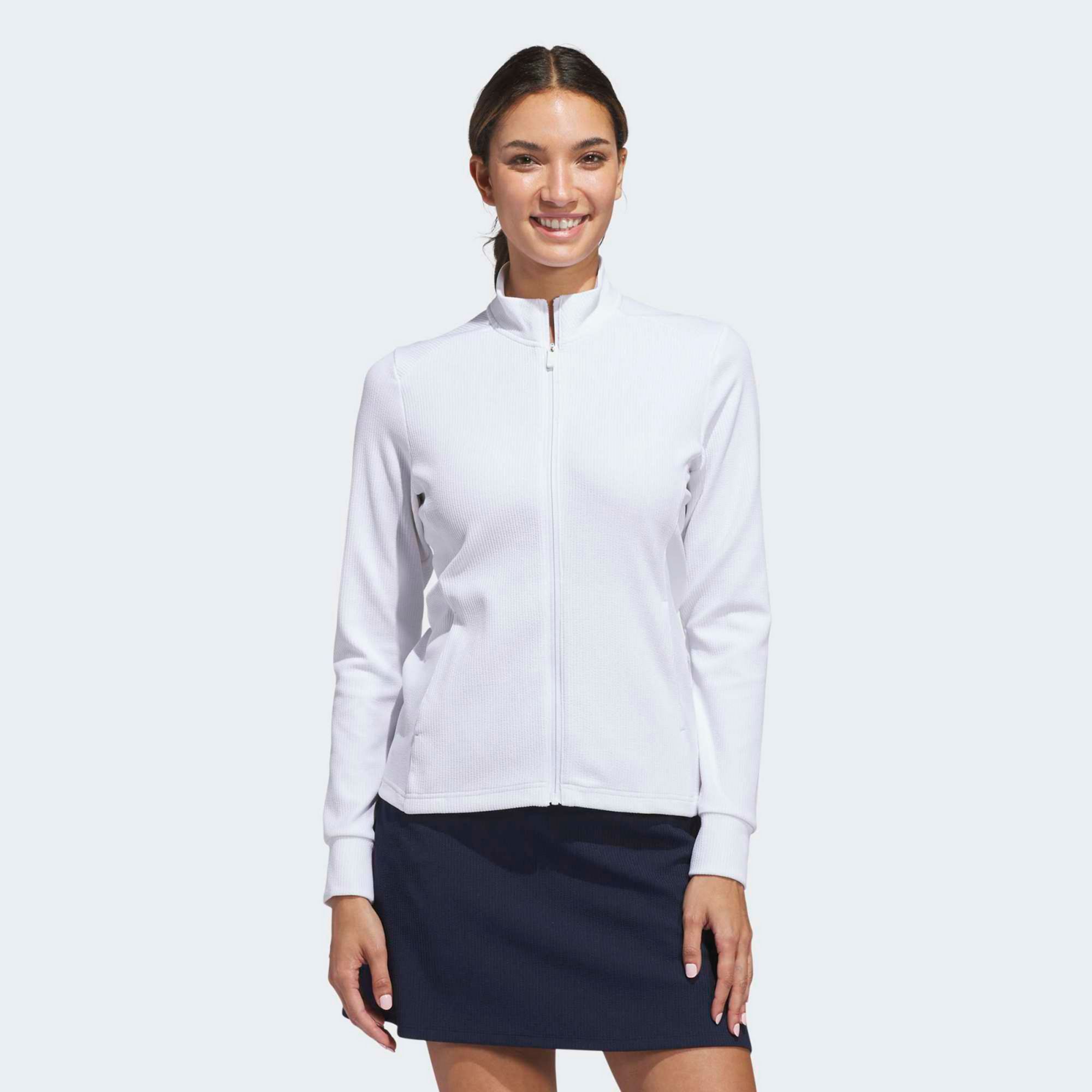 adidas Women's Performance Texture Full Zip Golf Jacket | Golf Galaxy