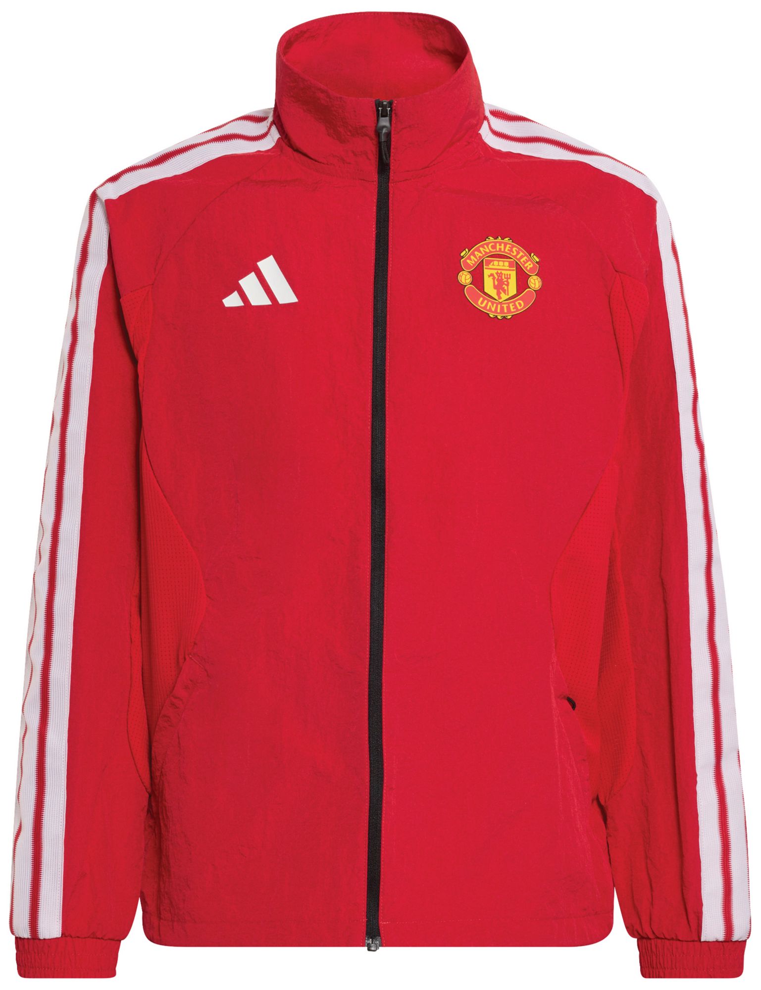 adidas Youth Manchester United 2026 Red Anthem Full Zip Jacket
