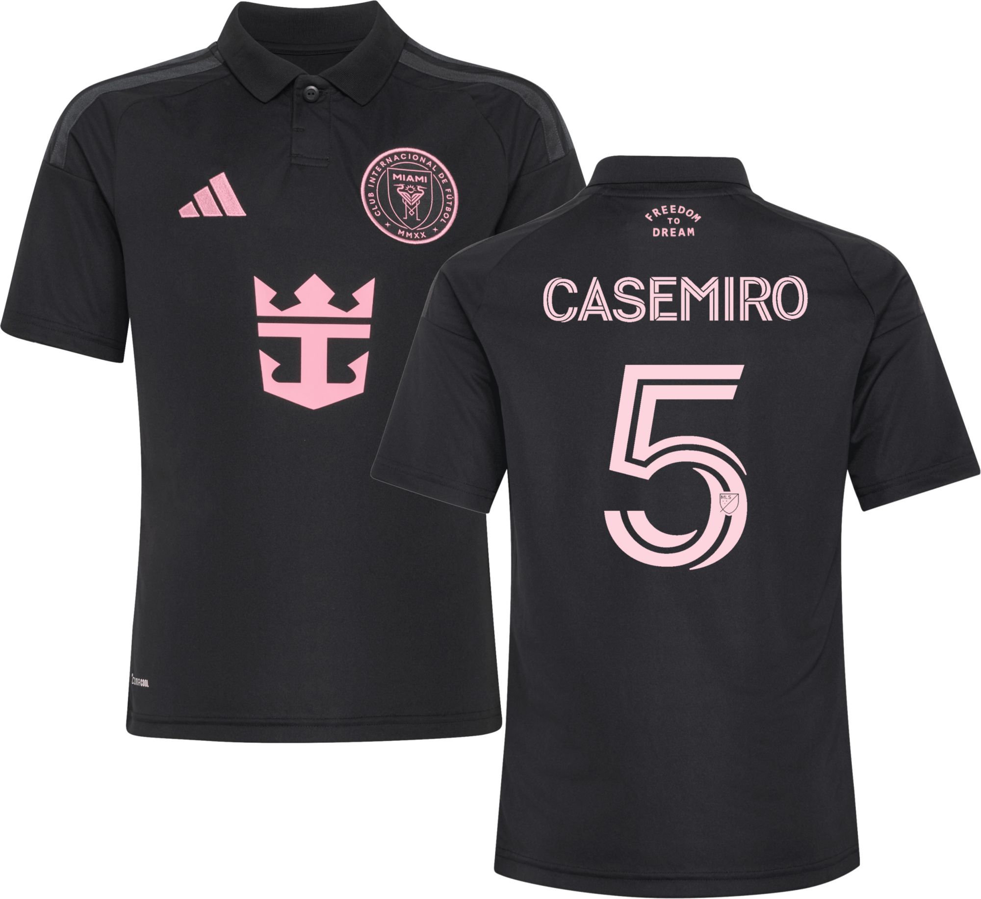 adidas Youth Inter Miami CF Casemiro 2026 Secondary Replica Jersey