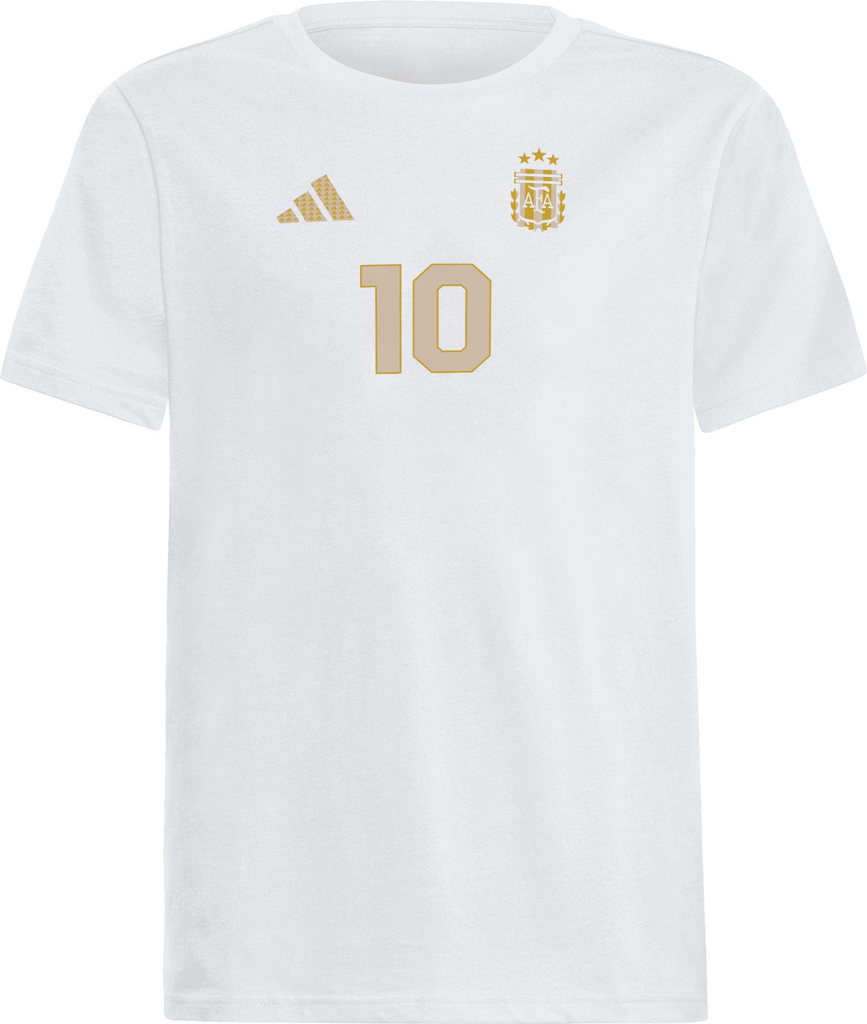 adidas Youth Argentina White Lionel Messi #10 T-Shirt | Dick's