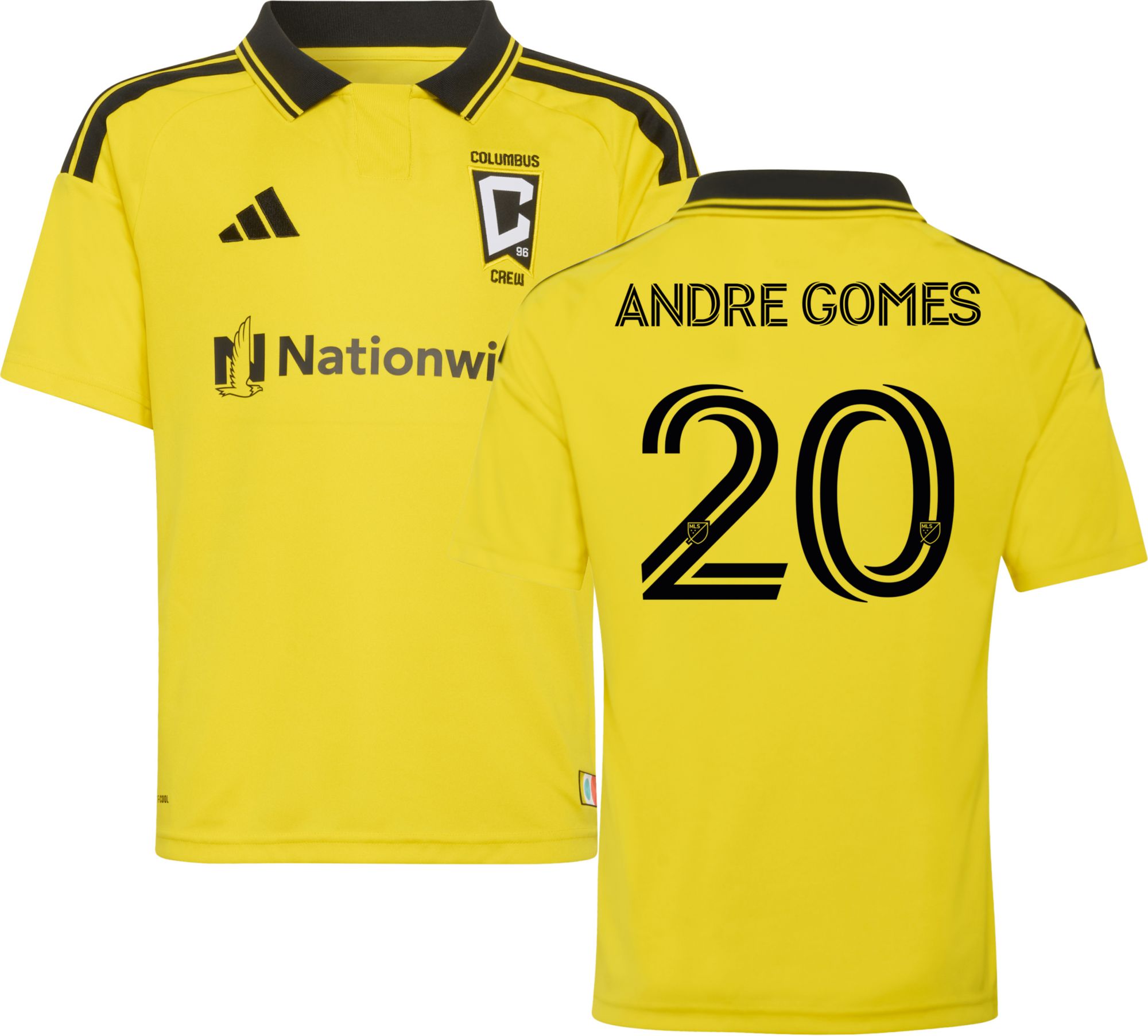 adidas Youth Columbus Crew Andre Gomes 2026 Primary Replica Jersey