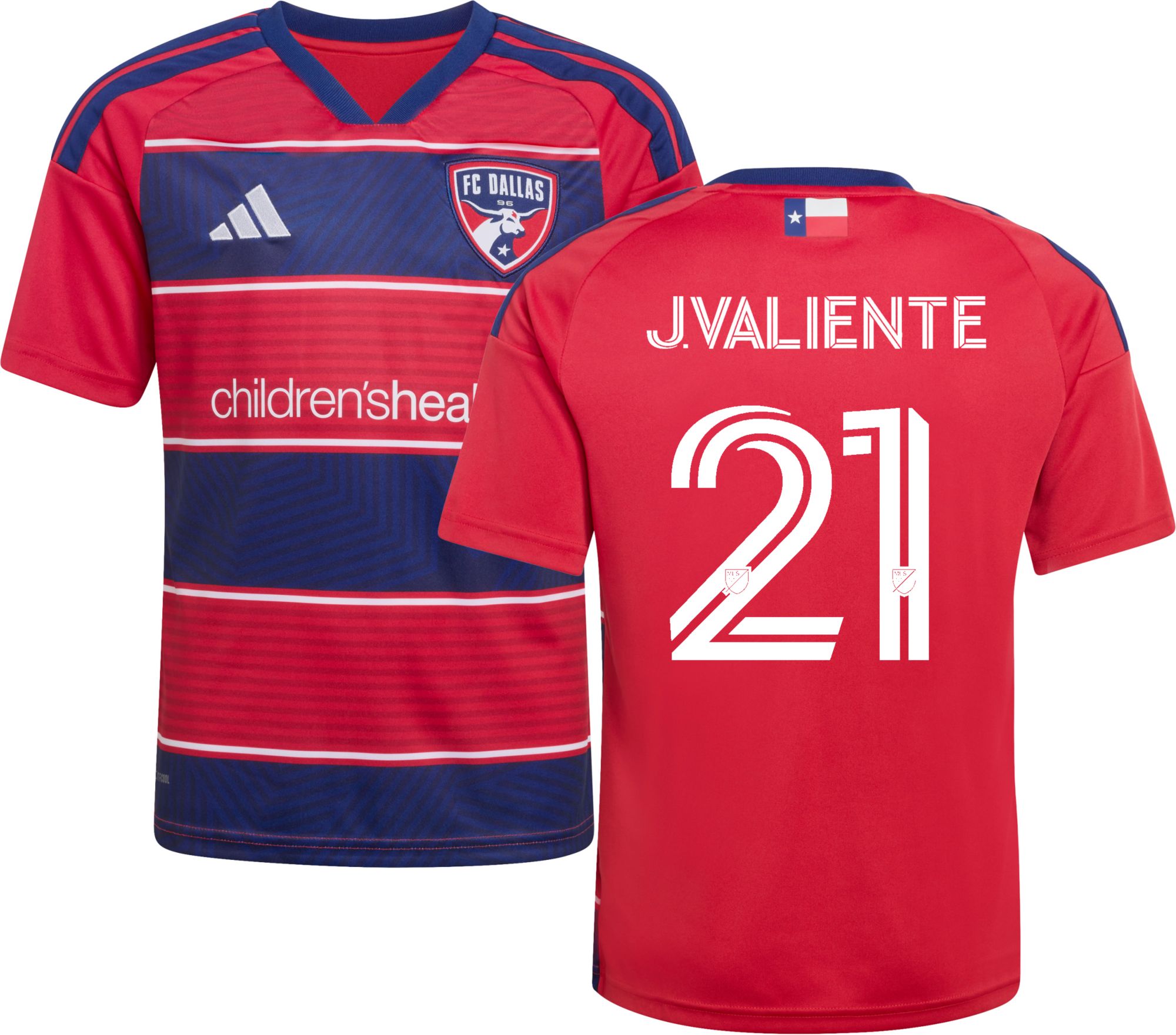 adidas Youth FC Dallas Joaquín Valiente 2026 Primary Replica