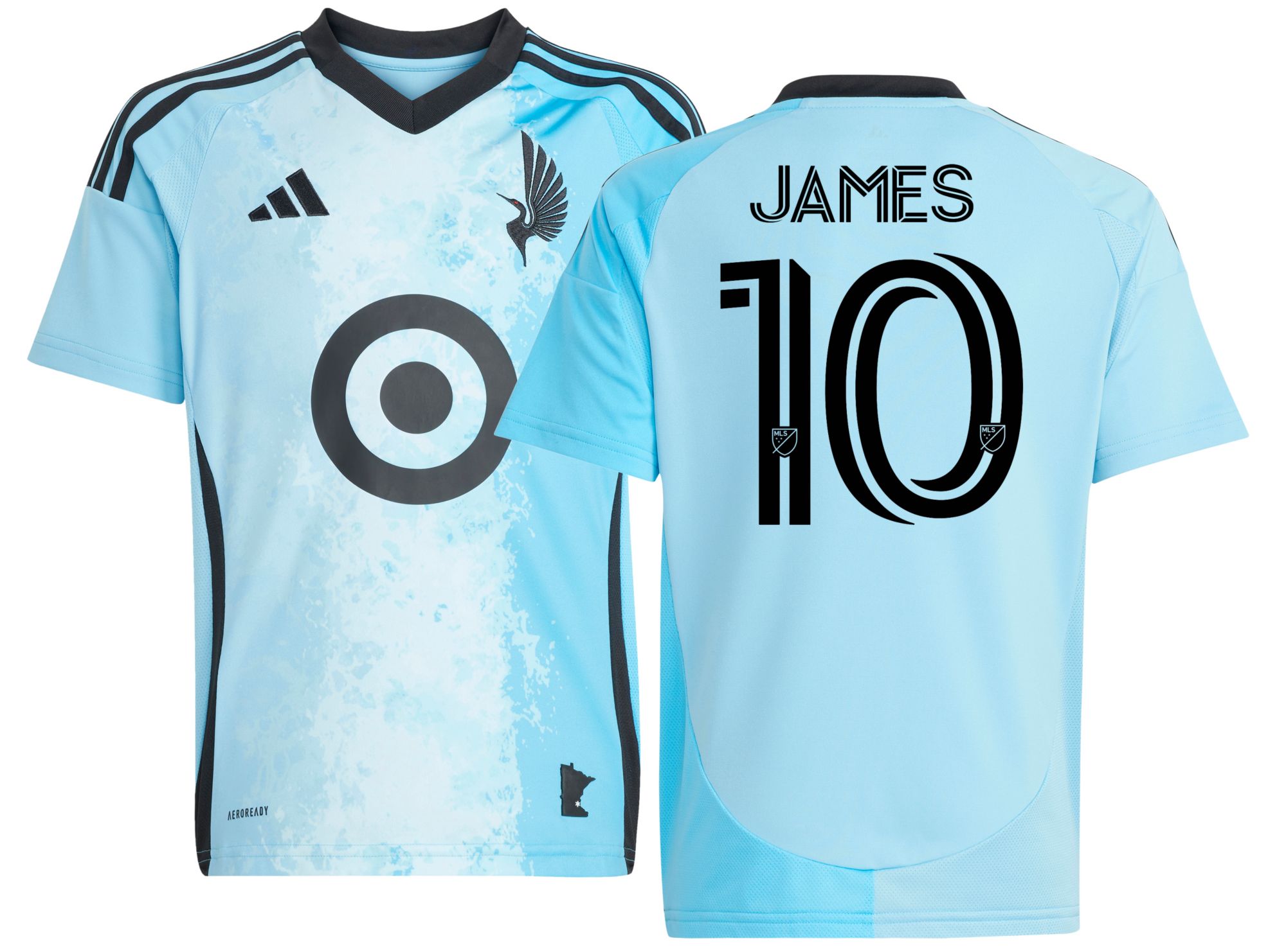 QWER POPUP MD ユニフォーム ヒナ 新品未開封 CEREMONY adidas Youth Minnesota United FC James Rodríguez #10 2025