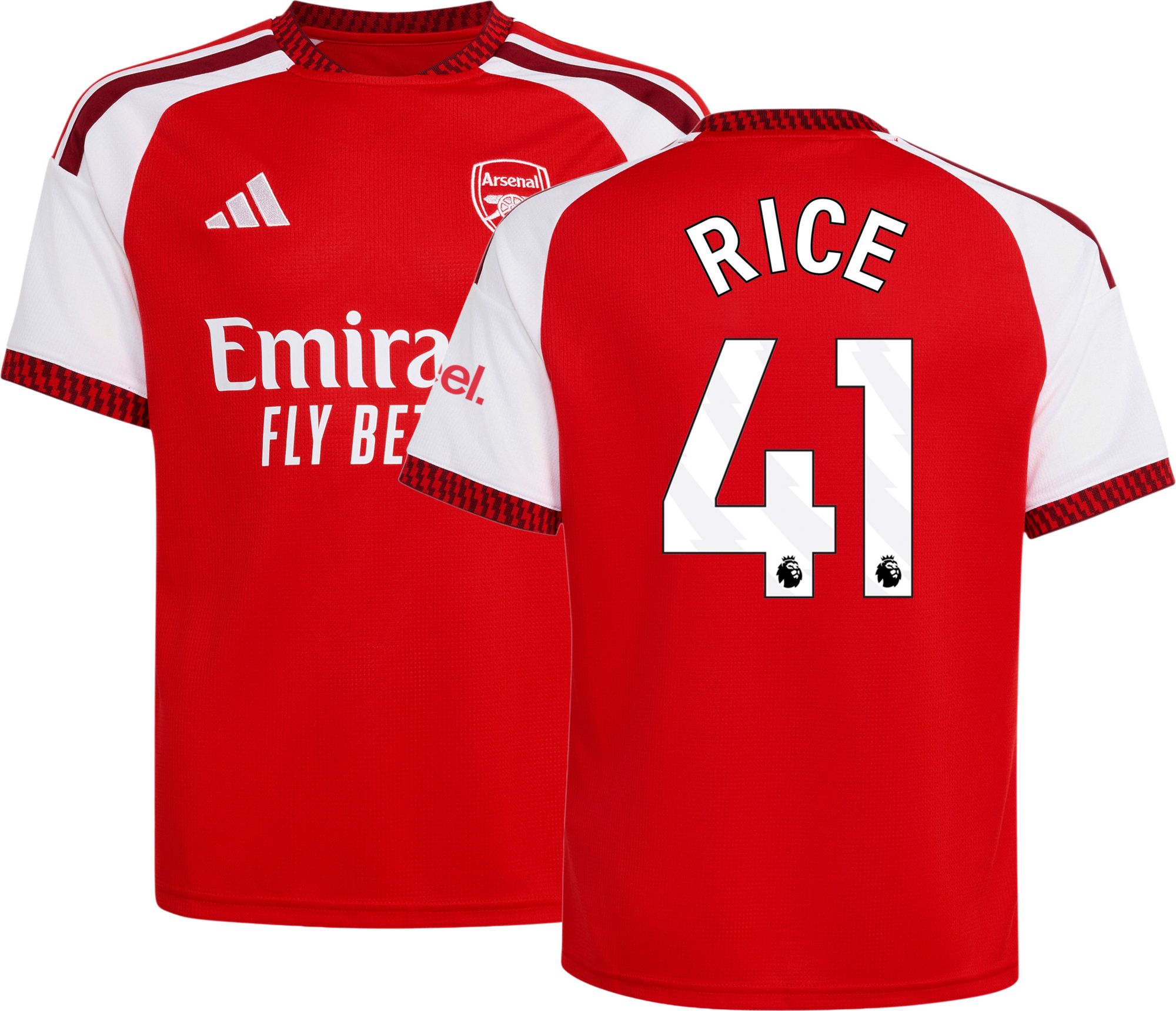 adidas Youth Arsenal Declan Rice 2026 Home Replica Jersey | Dick's