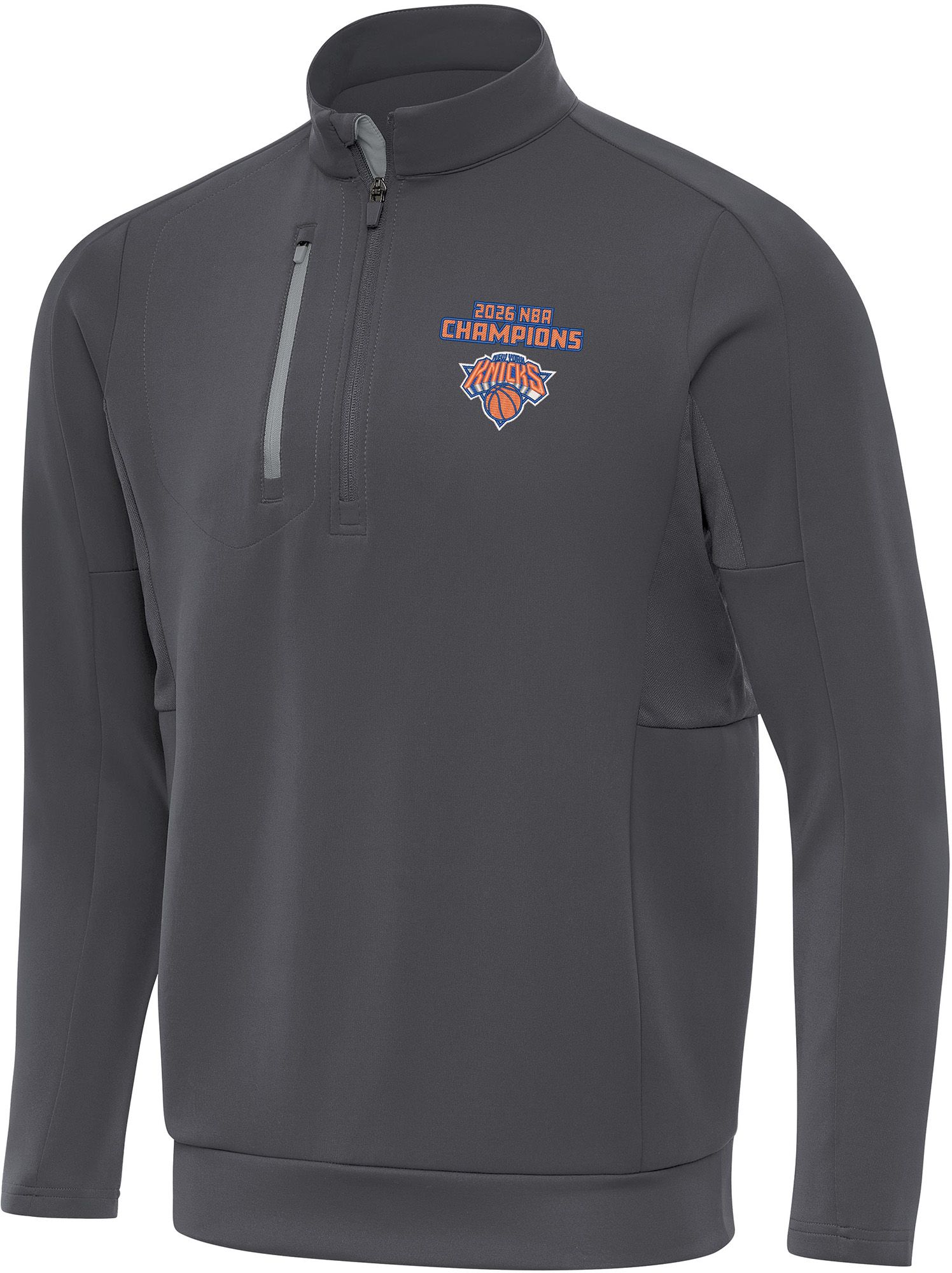Antigua Adult 2026 NBA Champions New York Knicks Generation Grey