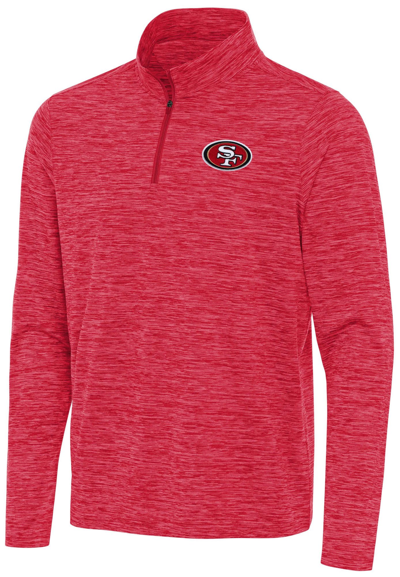 Antigua Men's San Francisco 49ers Dark Red Heather Eternal Quarter