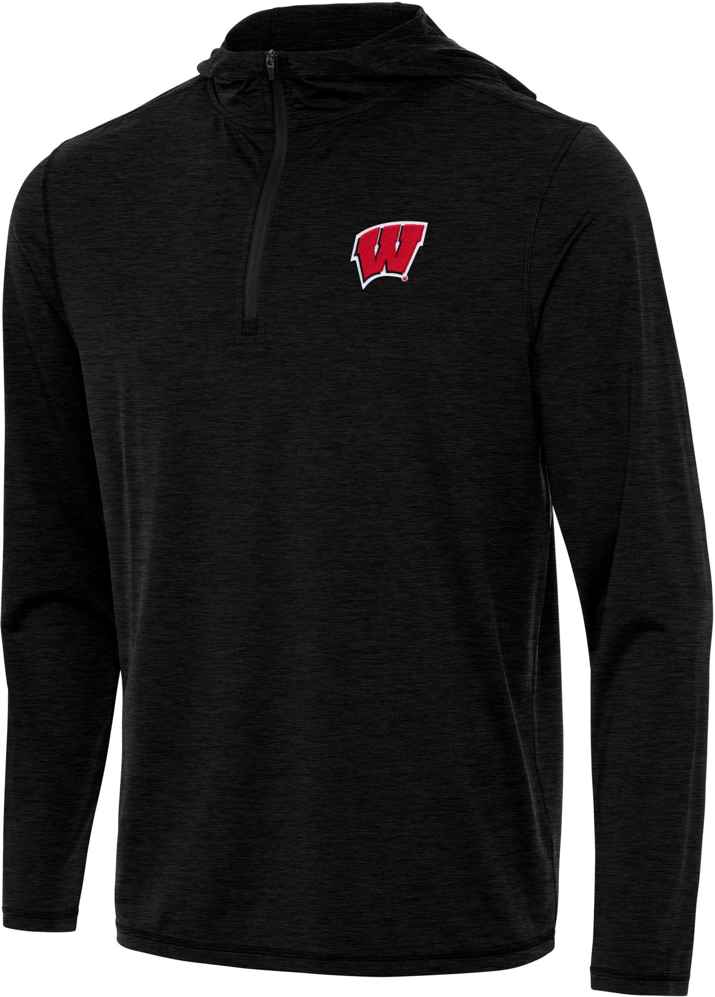 Antigua Men's Wisconsin Badgers Tidy Hood 1/4 Zip | Dick's