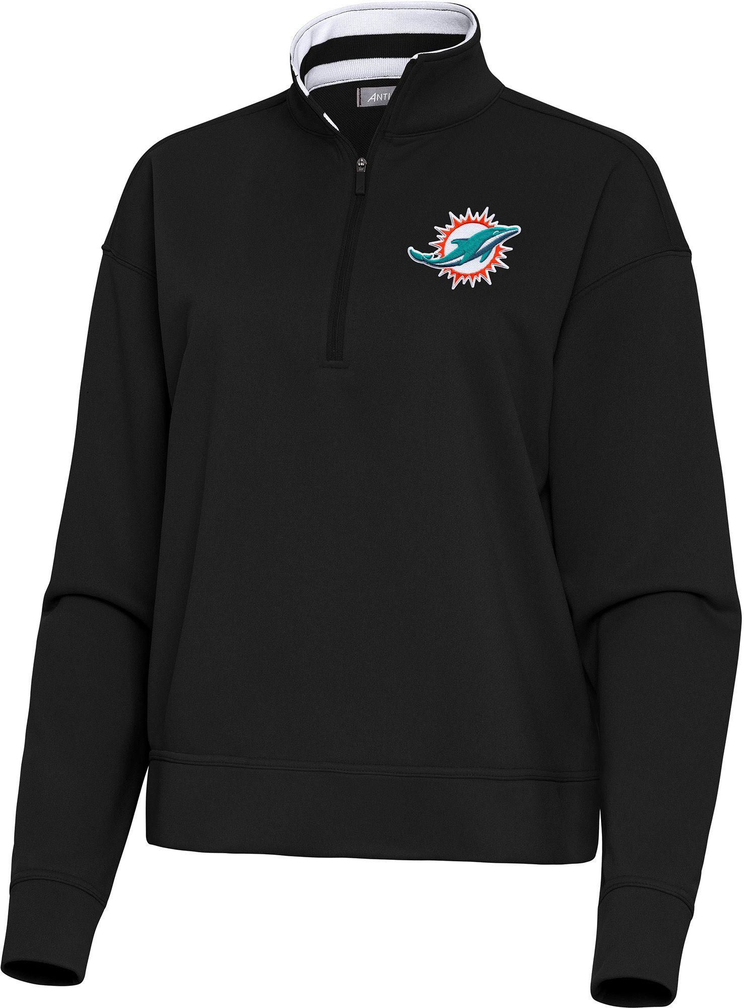 Antigua Women's Miami Dolphins Goddess 1/2 Zip Pullover | Dick's