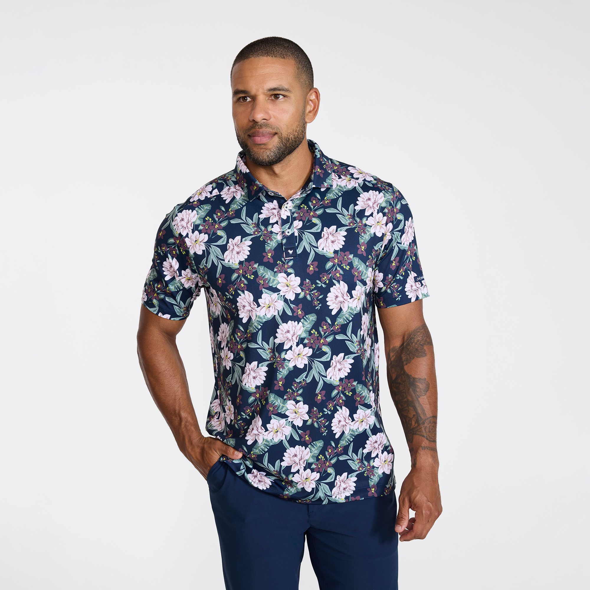 Bad Birdie Men's This Buds For You Core Performance Golf Polo