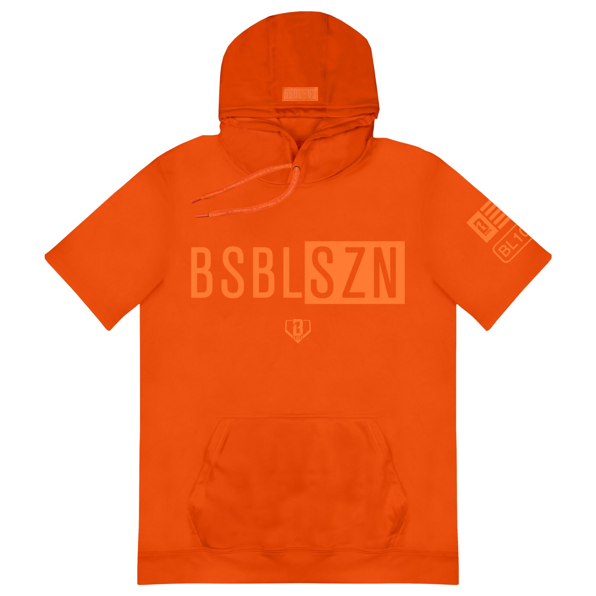 Baseball Lifestyle 101 Boys' BSBL-SZN Splatter Short Sleeve Hoodie