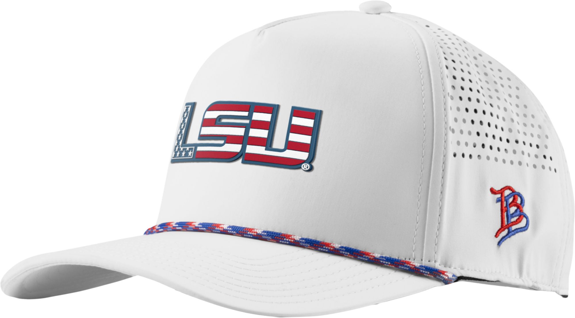 Branded Bills Adult LSU Tigers White Stars & Stripes Five Panel