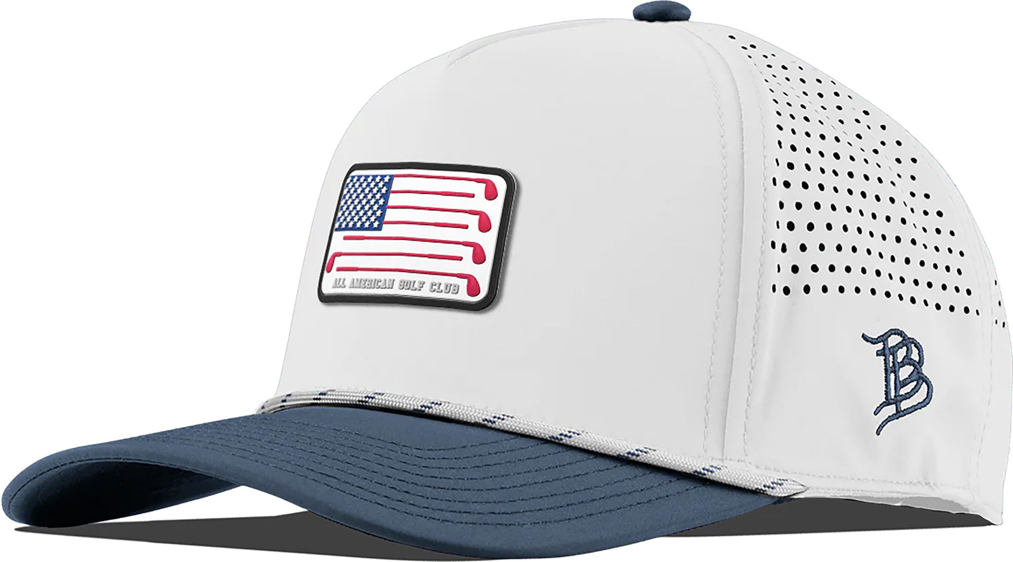 Branded Bills Men's All American Golf Club Curved 5-Panel Rope