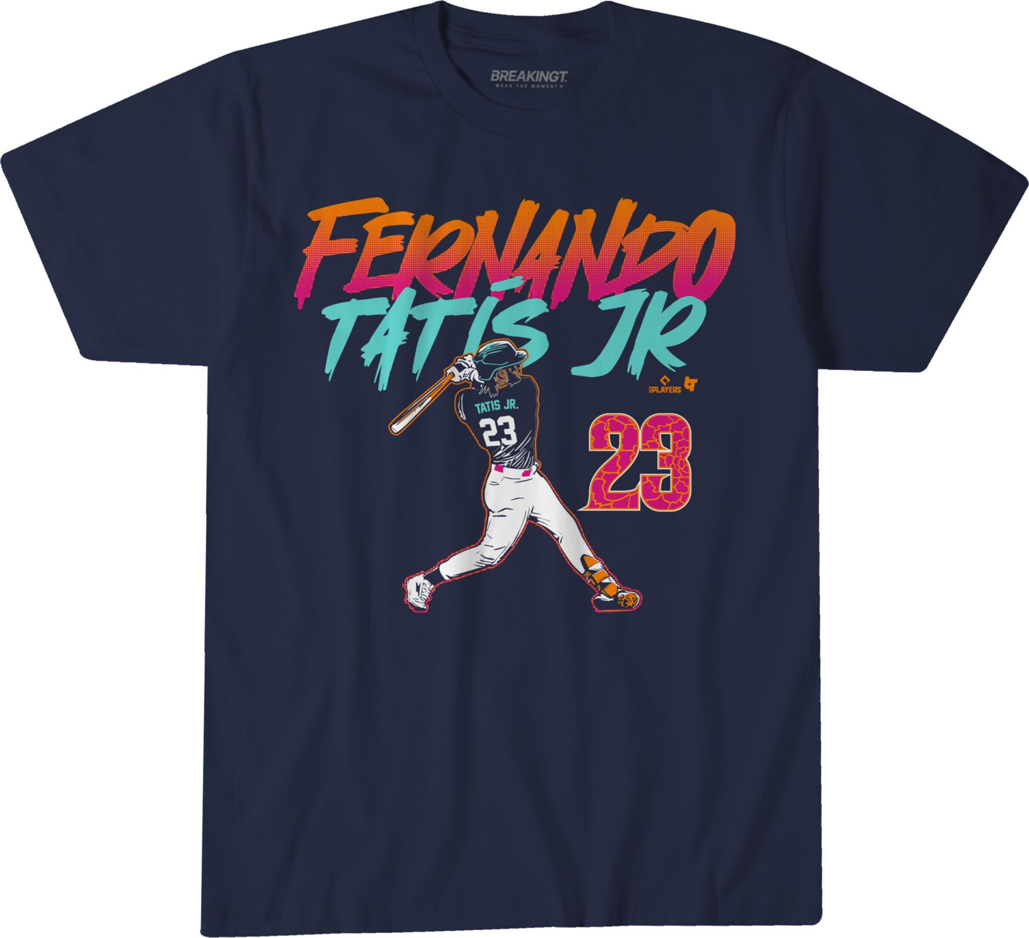 BreakingT Adult San Diego Fernando Tatis Jr. Slugger Swing T-Shirt