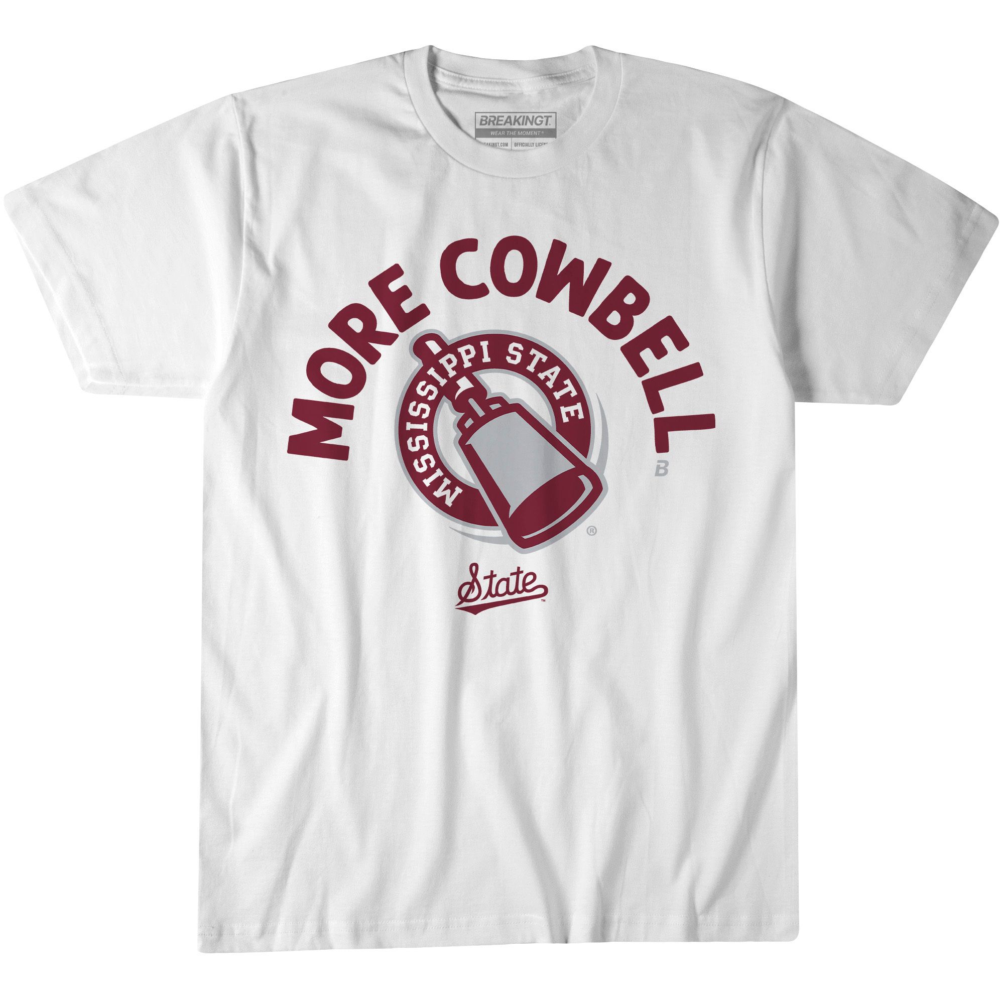 BreakingT Youth Mississippi State Bulldogs Cowbell T-Shirt