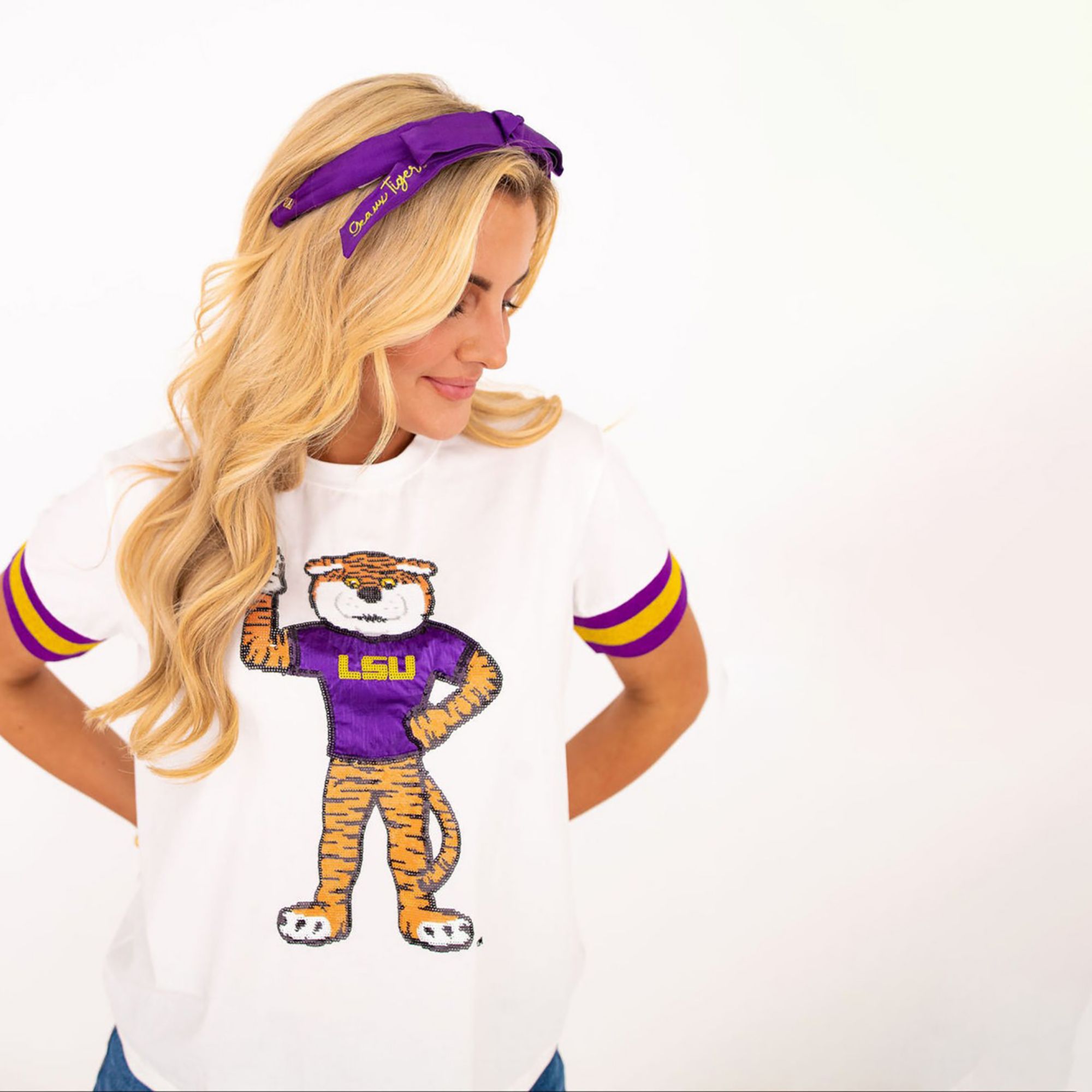 Brianna Cannon Women's LSU Sparkle Logo T-Shirt | Dick's Sporting