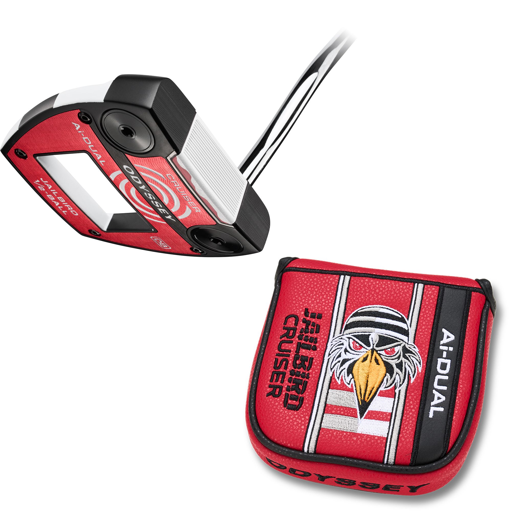 Odyssey Ai-DUAL Jailbird Cruiser 1/2 Ball Putter | Golf Galaxy