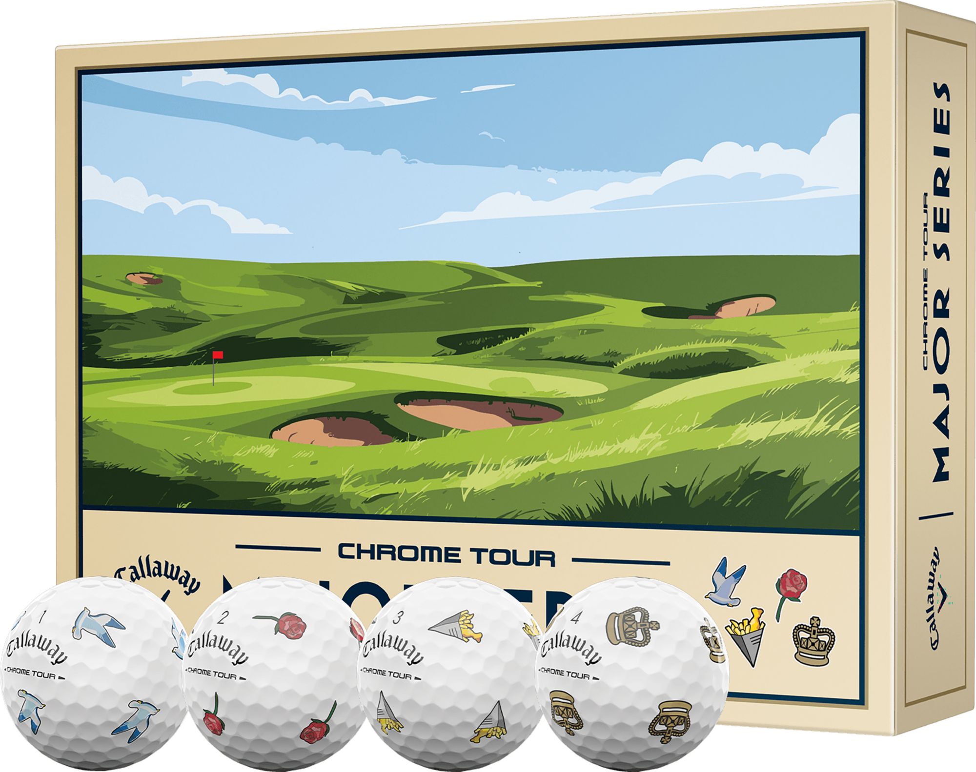 9日限定 新品 2026 DESCENTEGOLF SWAROVSKI マーカー Callaway 2026 Chrome Tour July Major Golf Balls | Dick's Sporting