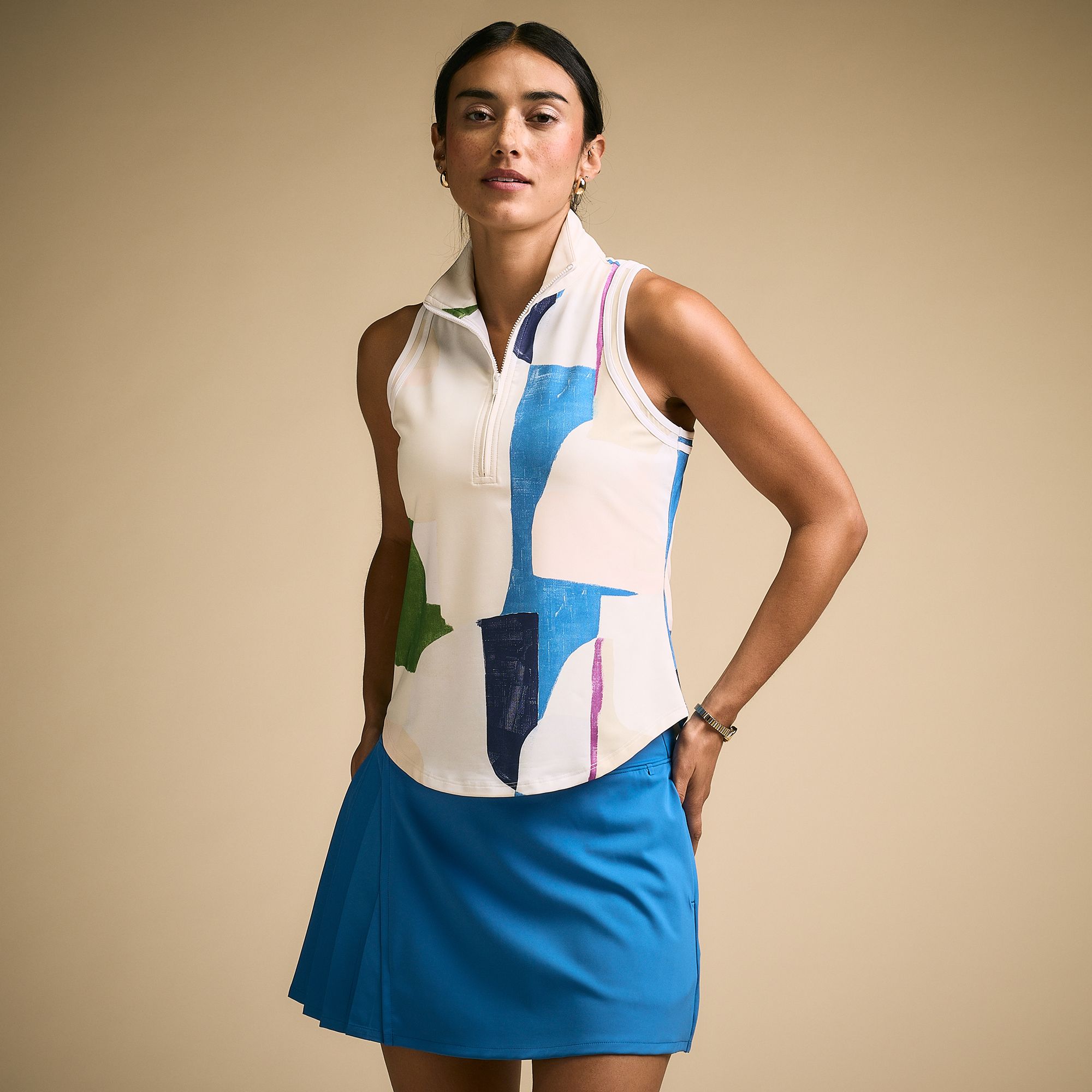 calia women's long sleeve mock neck golf dress CALIA Women's Golf Eagle Sleeveless Mock, XL, Persian Pink