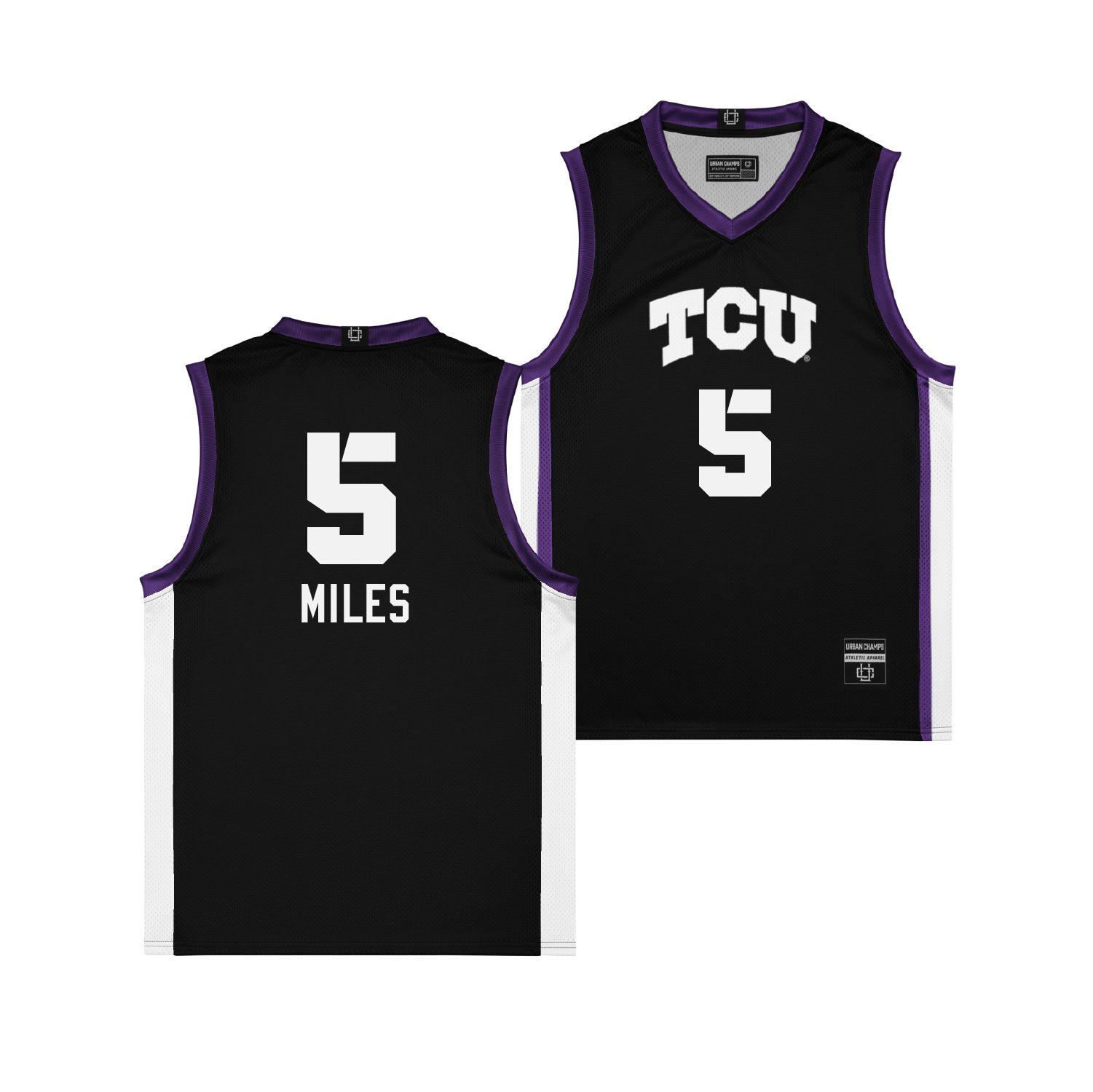 Campus Ink Women's TCU Horned Frogs Black Olivia Miles #5 Jersey