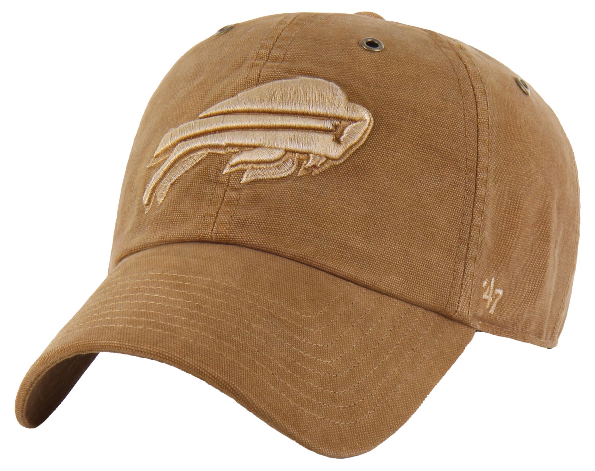 47 Brand Buffalo Bills キャップ メッシュ Carhartt x '47 Adult Buffalo Bills Brown Dyed Clean Up Hat