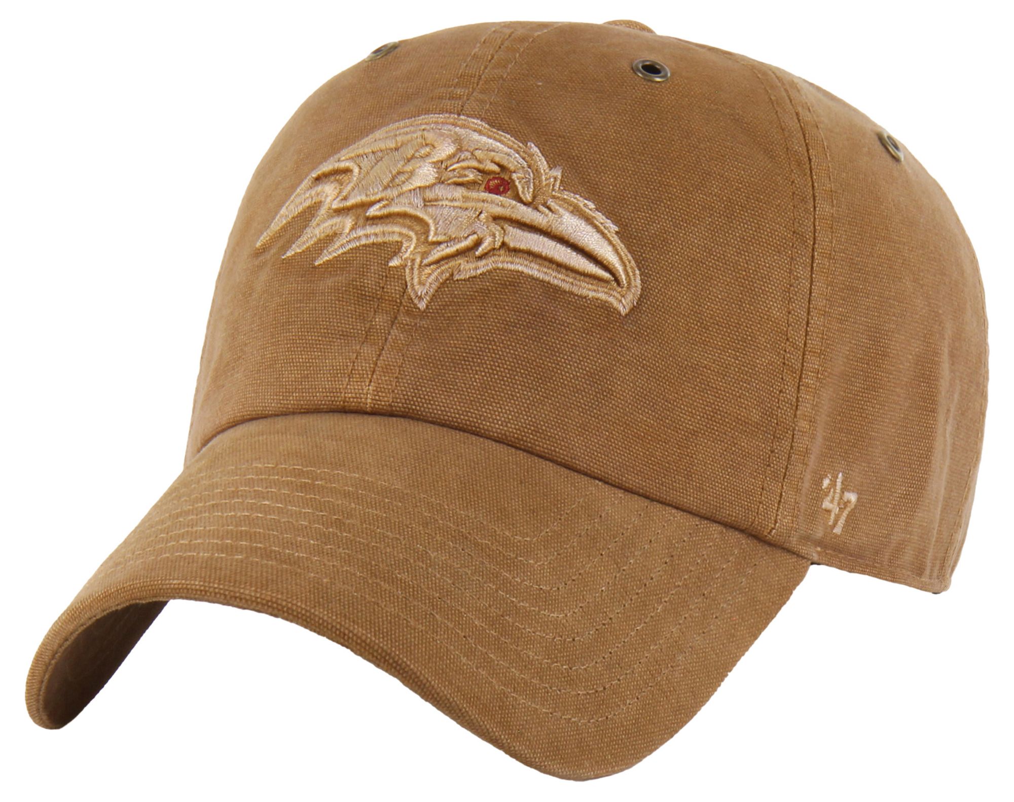 Carhartt x '47 Adult Baltimore Ravens Brown Dyed Clean Up Hat