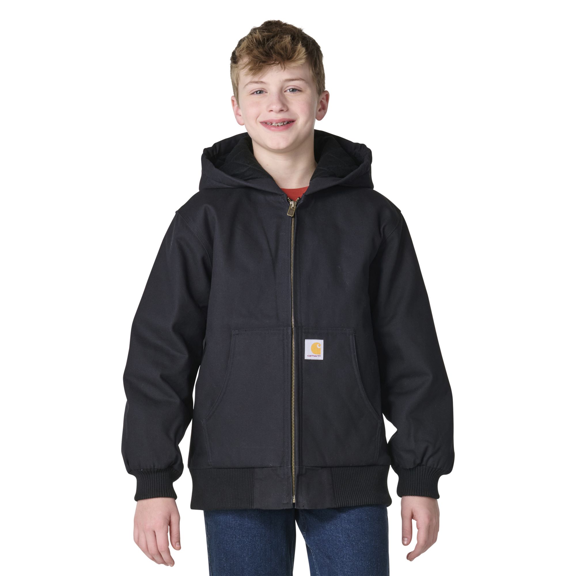 Carhartt Boys' Insulated Canvas Hooded Active Jacket | Dick's