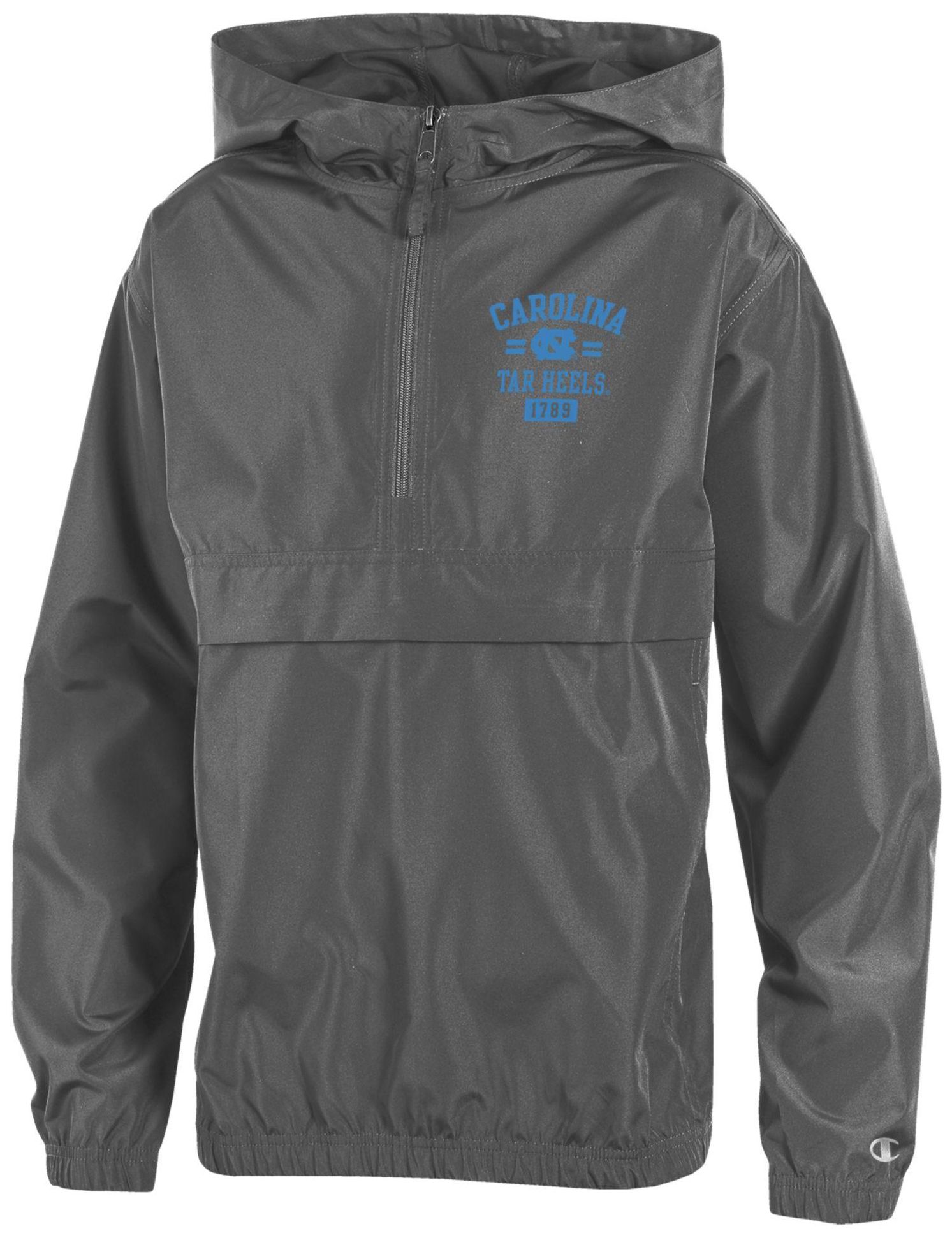 TANK Carolina Tar Heels ナイロンセットアップ Champion Boys' North Carolina Tar Heels Graphite Packable Jacket
