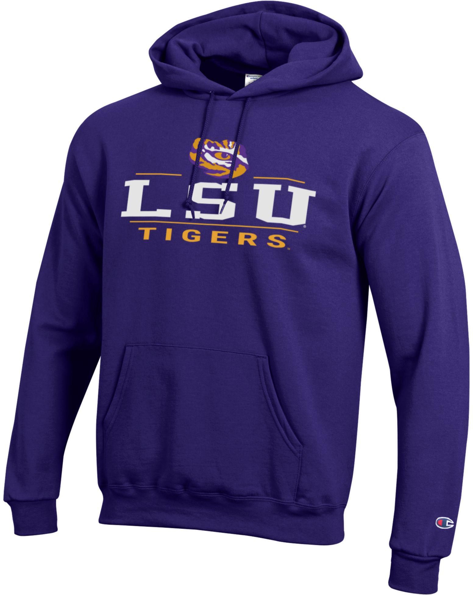 Champion Adult LSU Tigers Purple Eco Powerblend Hoodie | Dick's
