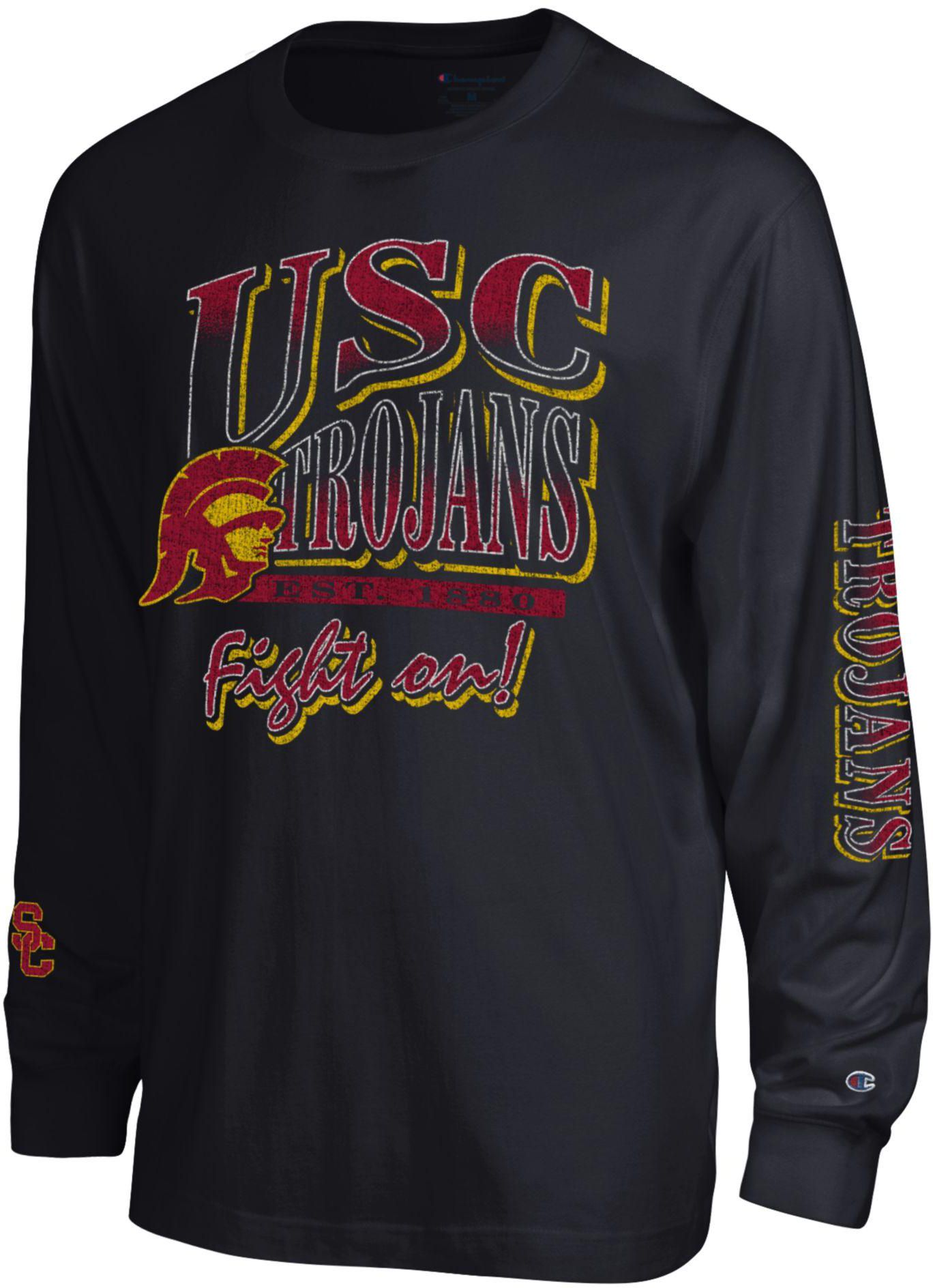 Champion Men's USC Trojans Black All Star Long Sleeve Shirt