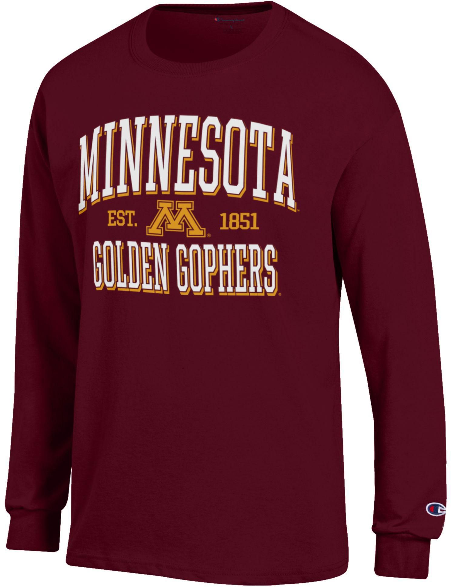 Champion Adult Minnesota Golden Gophers Jersey Red Long Sleeve