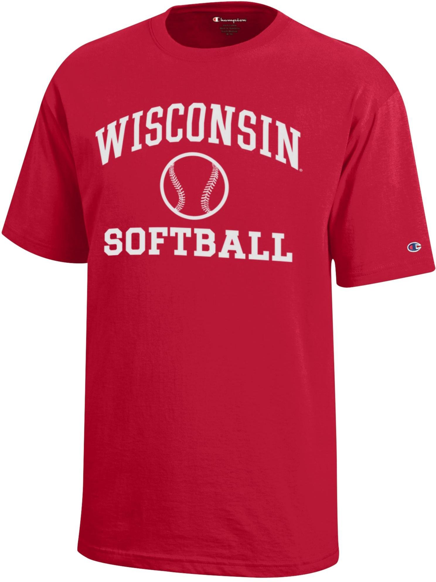 Champion Youth Wisconsin Badgers Jersey Softball T-Shirt | Dick's