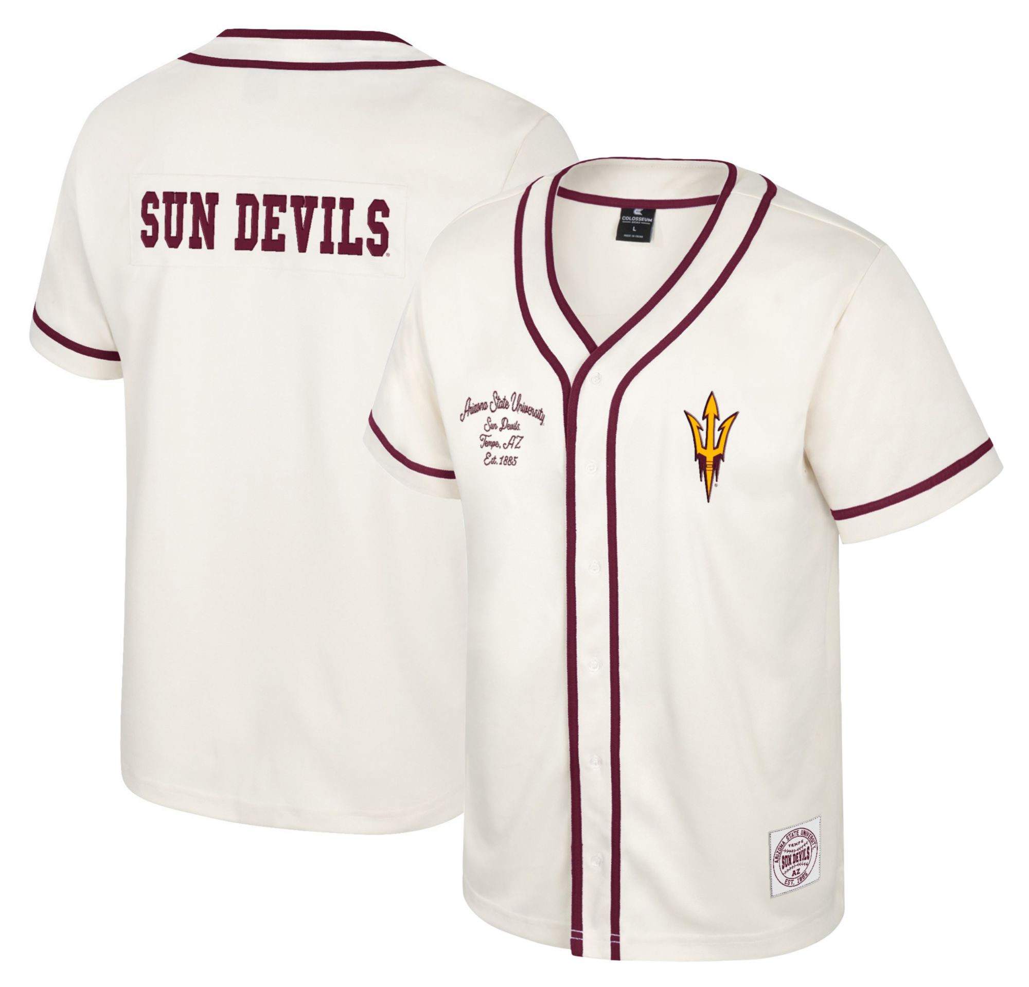 Colosseum Men's Arizona State Sun Devils Cream Hunter Seeker
