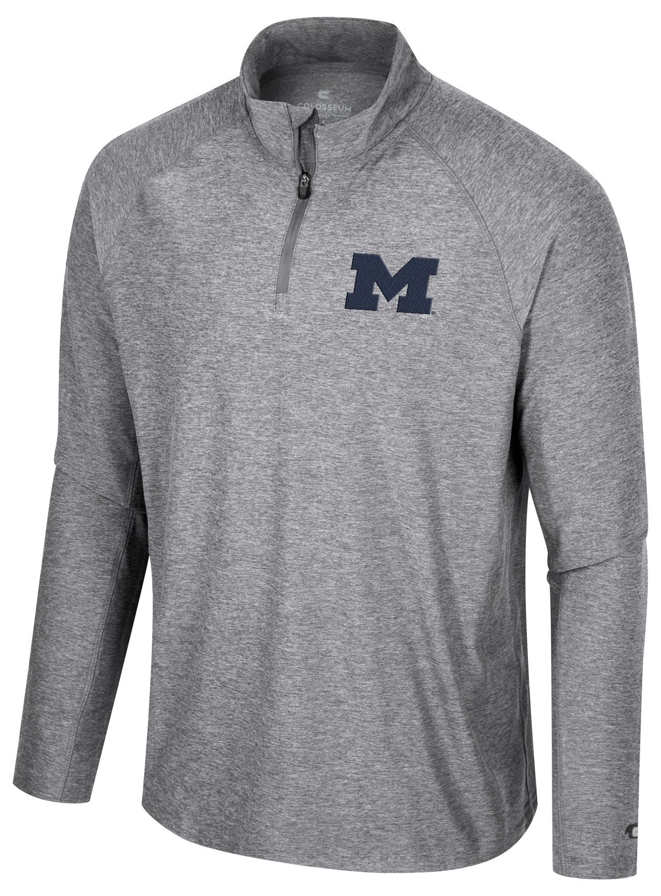 Colosseum Men's Michigan Wolverines Gray 1/4 Zip Jacket | Dick's