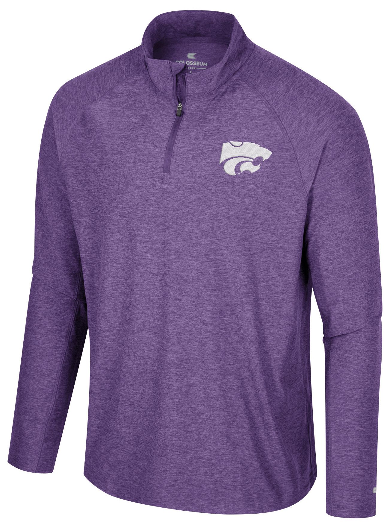 Colosseum Men's Kansas State Wildcats Purple 1/4 Zip Jacket