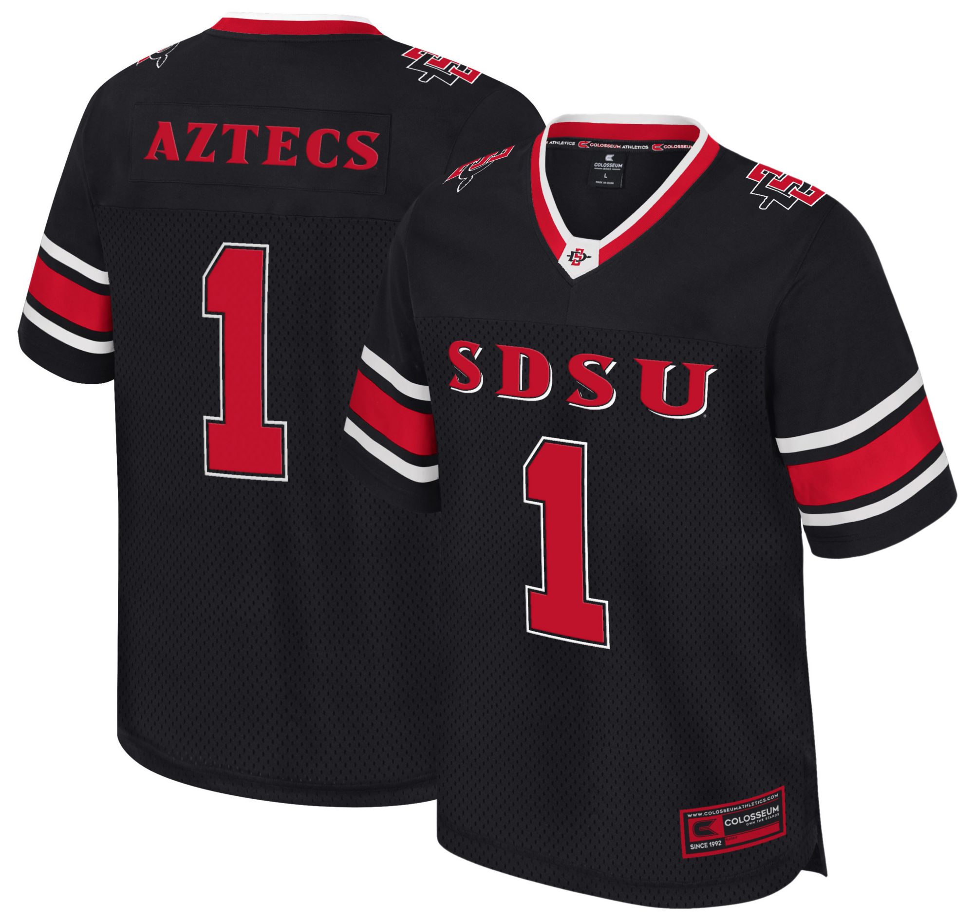 Colosseum Men's San Diego State Aztecs Black All Day Football
