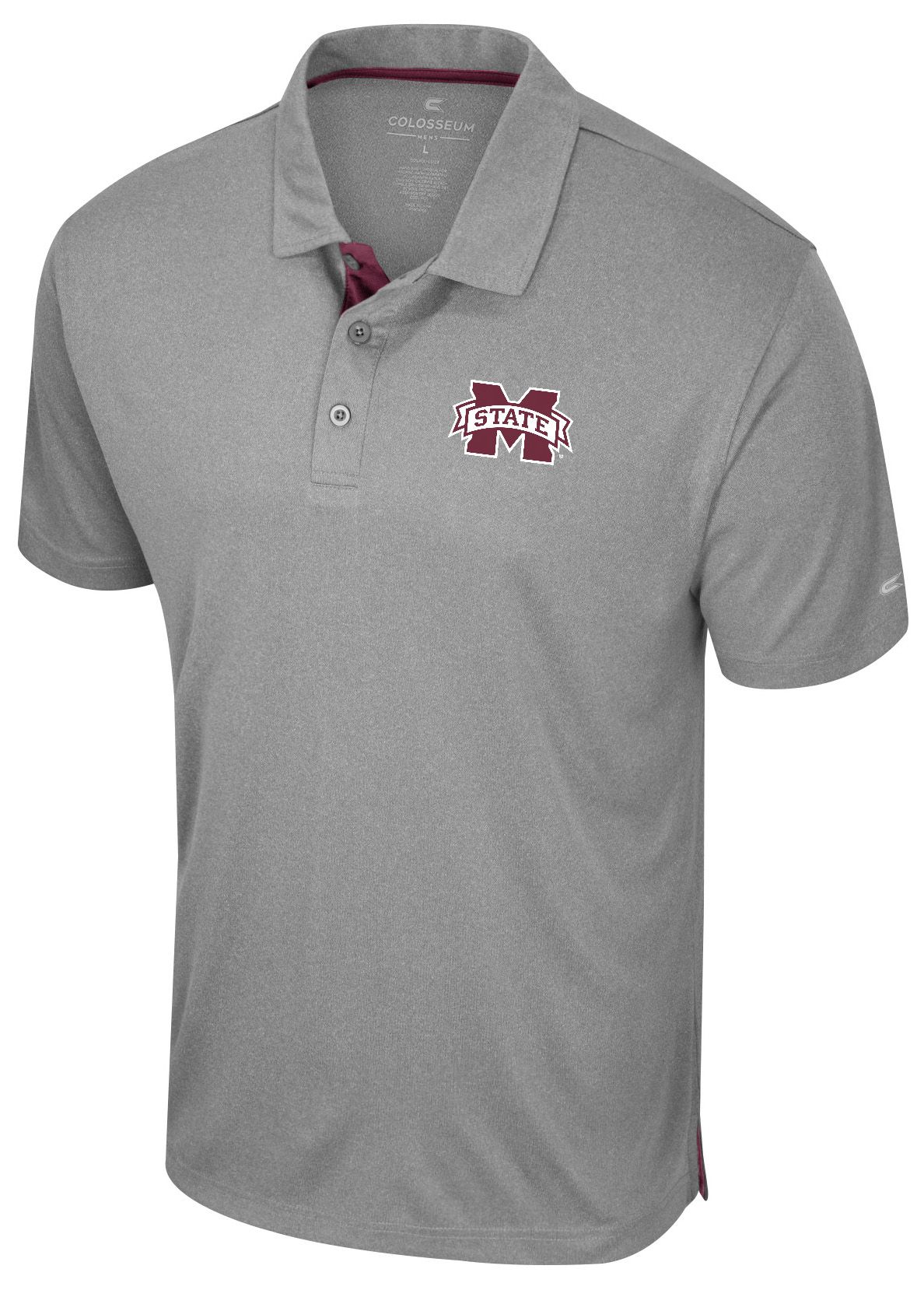 Colosseum Men's Michigan Wolverines Heather Gray Polo | Dick's