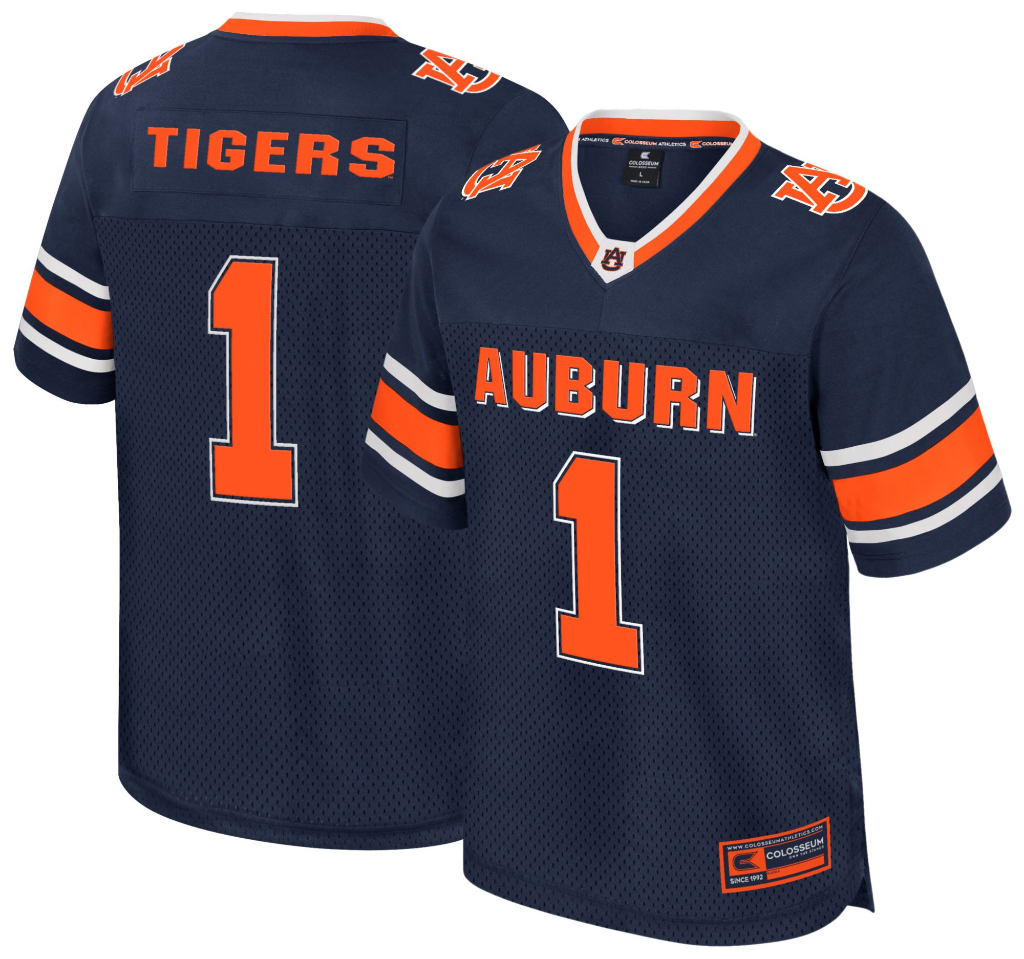 Colosseum Men's Auburn Tigers Navy All Day Football Jersey