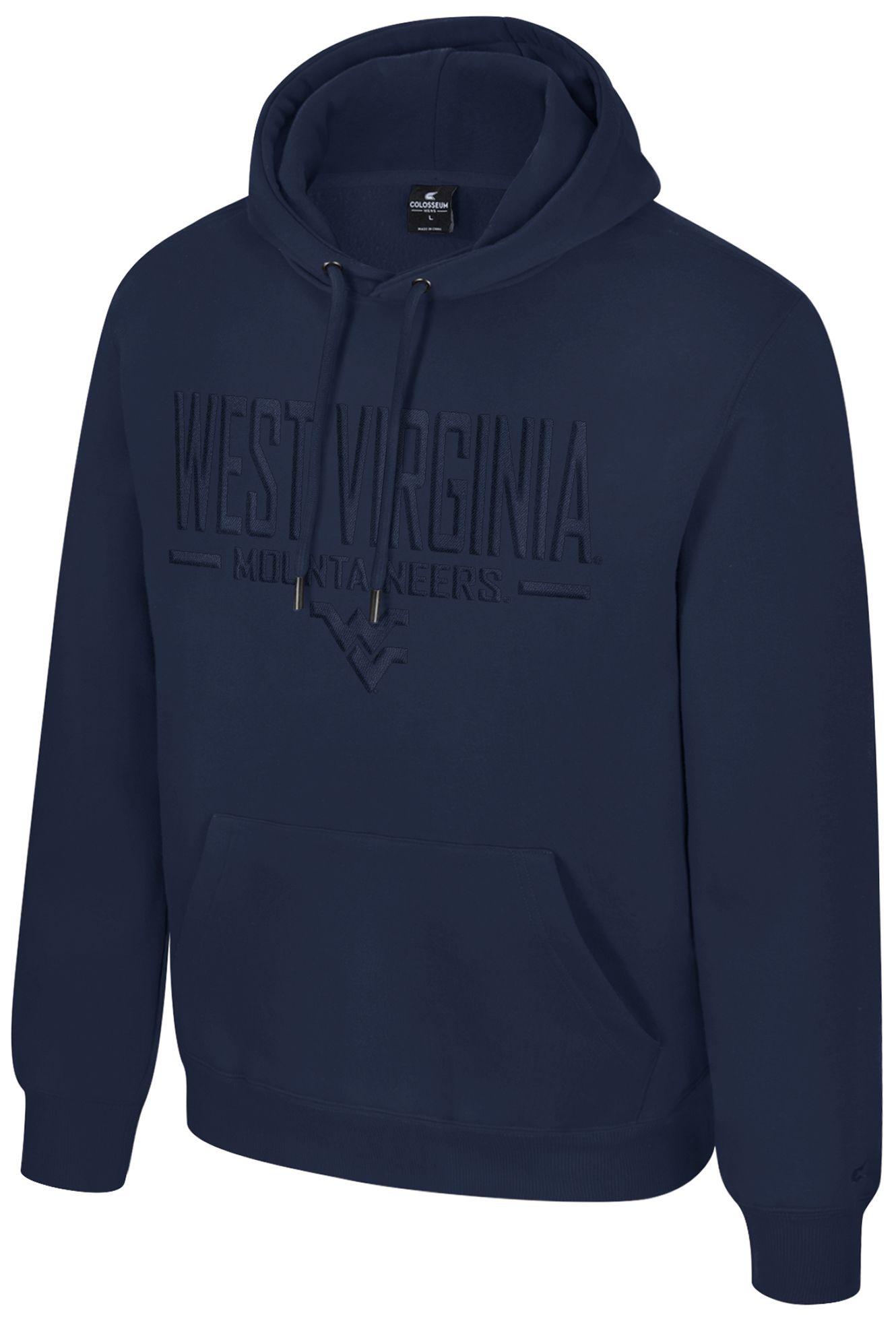 Colosseum Men's West Virginia Mountaineers Navy Mikey Tonal Hoodie